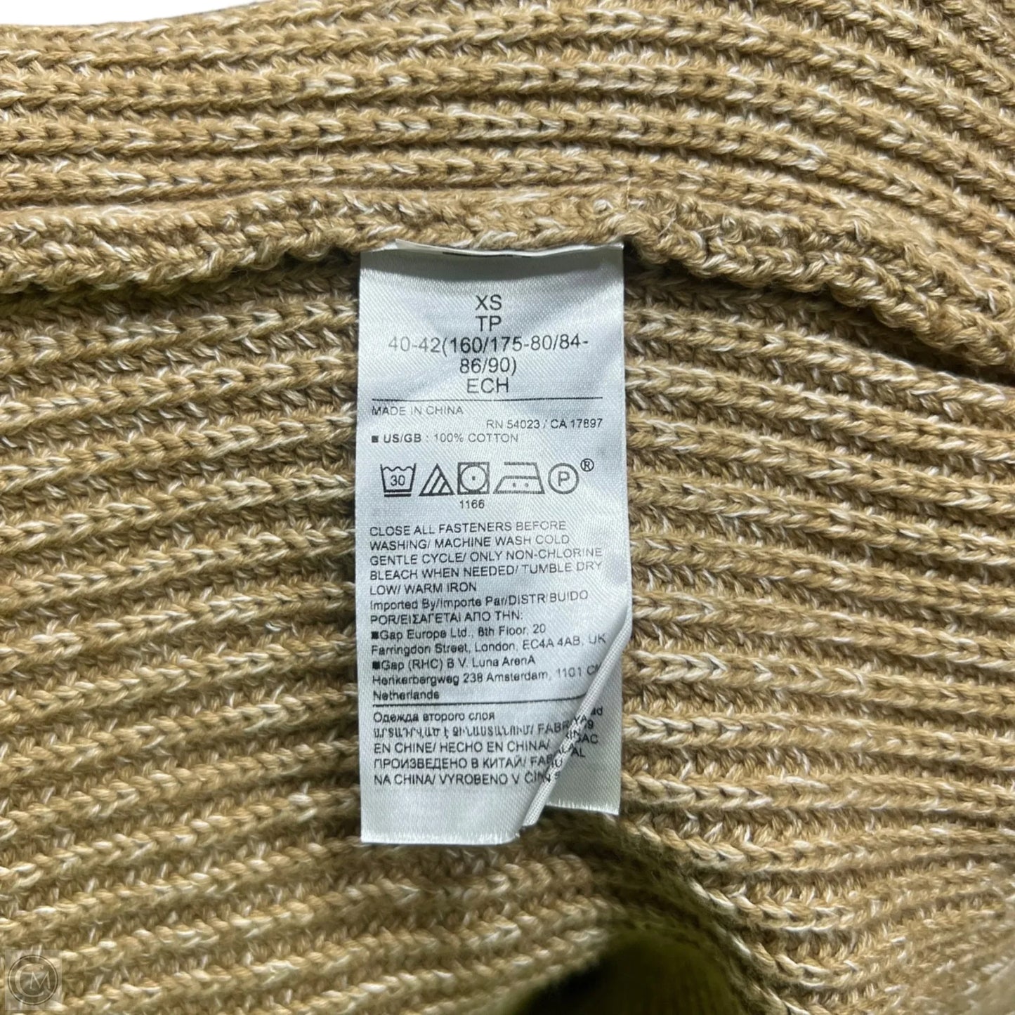 Sweater Cardigan By Banana Republic In Tan, Size: Xs