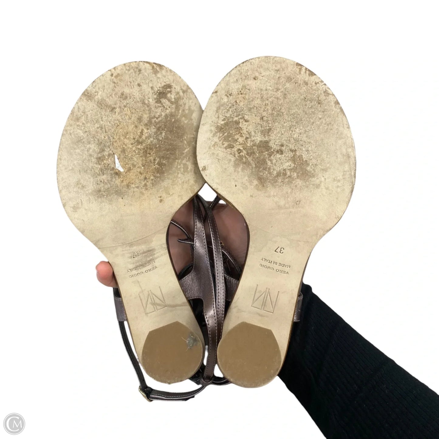 Sandals Heels Block By Tamara Mellon In Purple, Size: 6.5