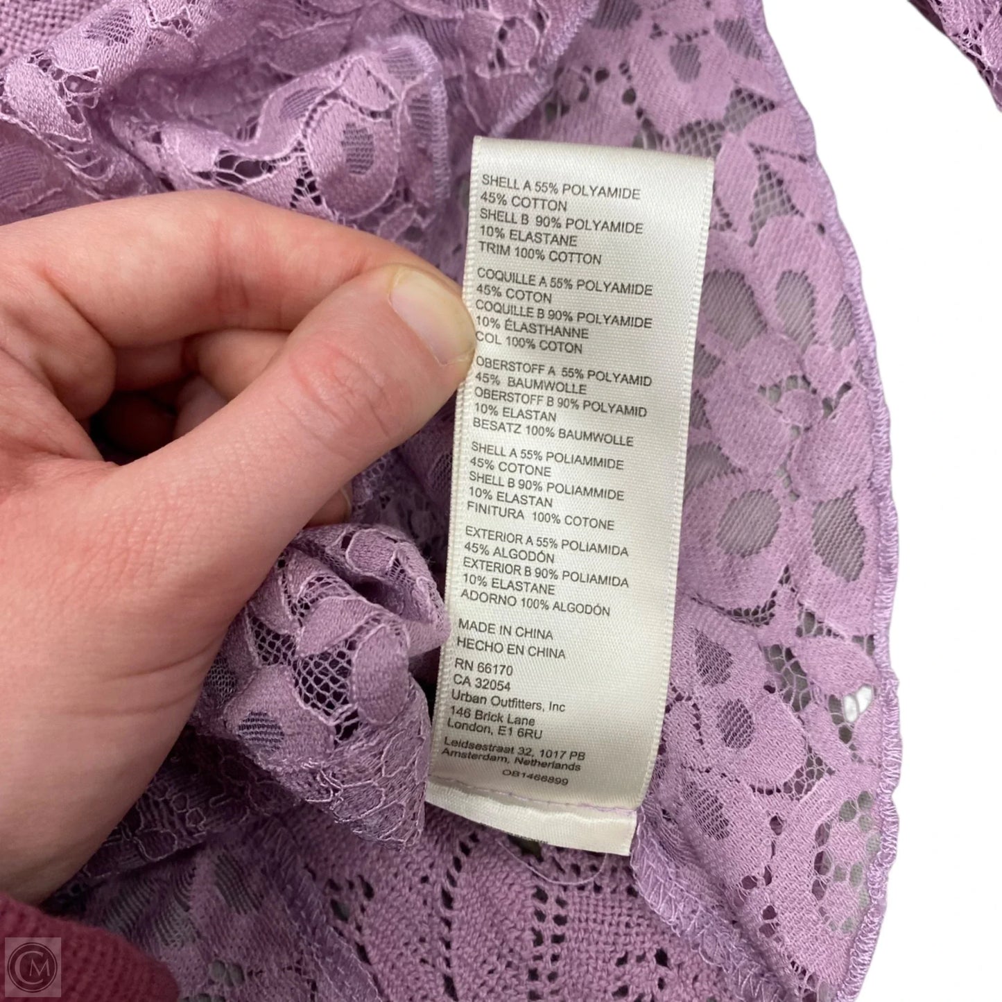 Tunic Long Sleeve By Free People In Purple, Size: M