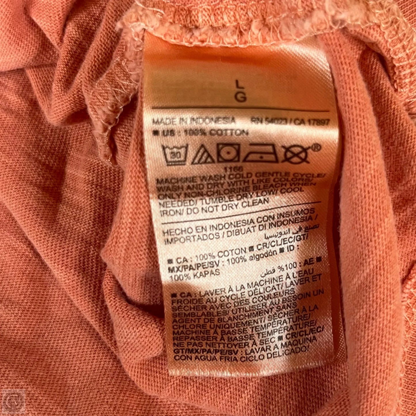 Top Short Sleeve Basic By Old Navy In Orange, Size: L
