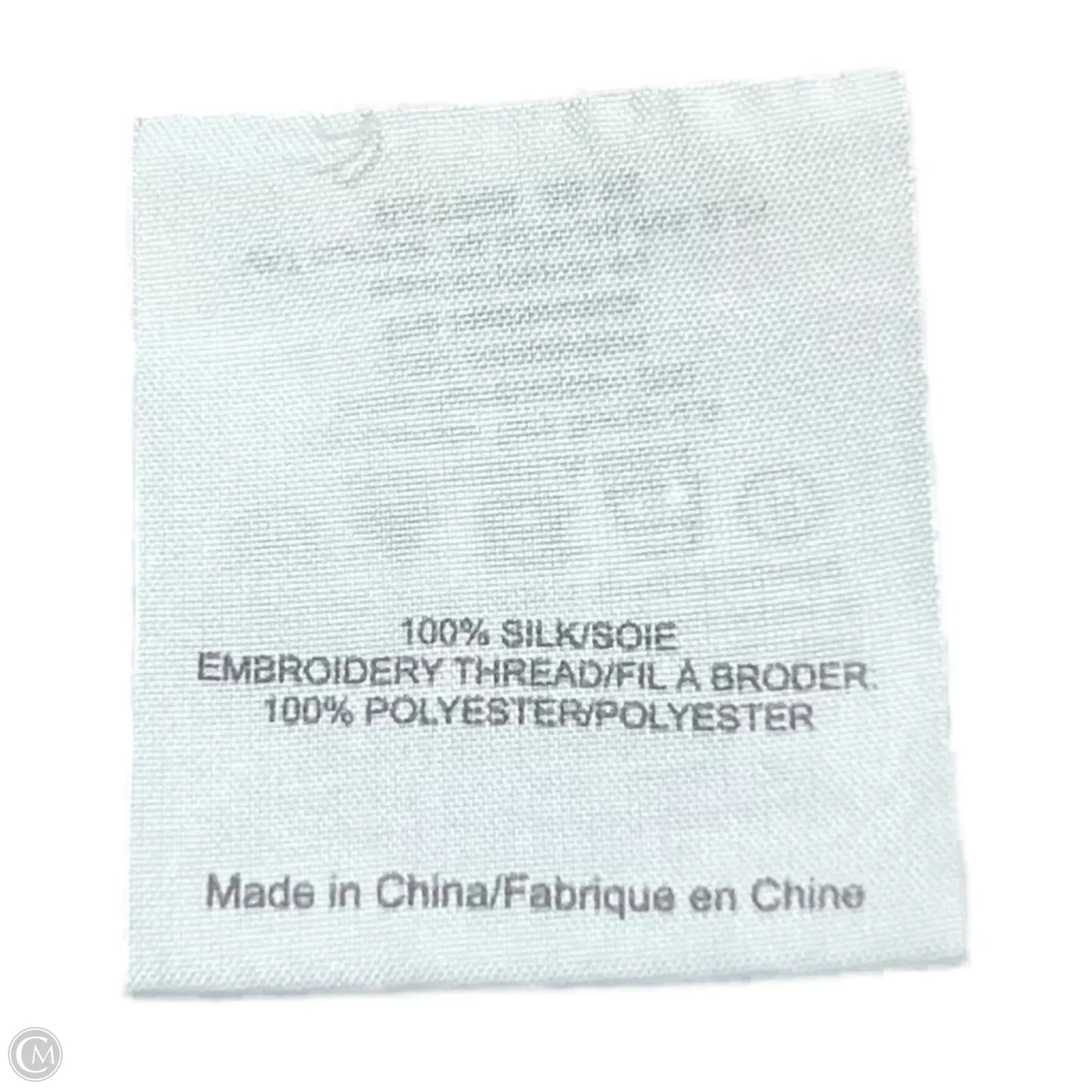 Top Long Sleeve Designer By Tory Burch In Blue & Cream, Size: 10