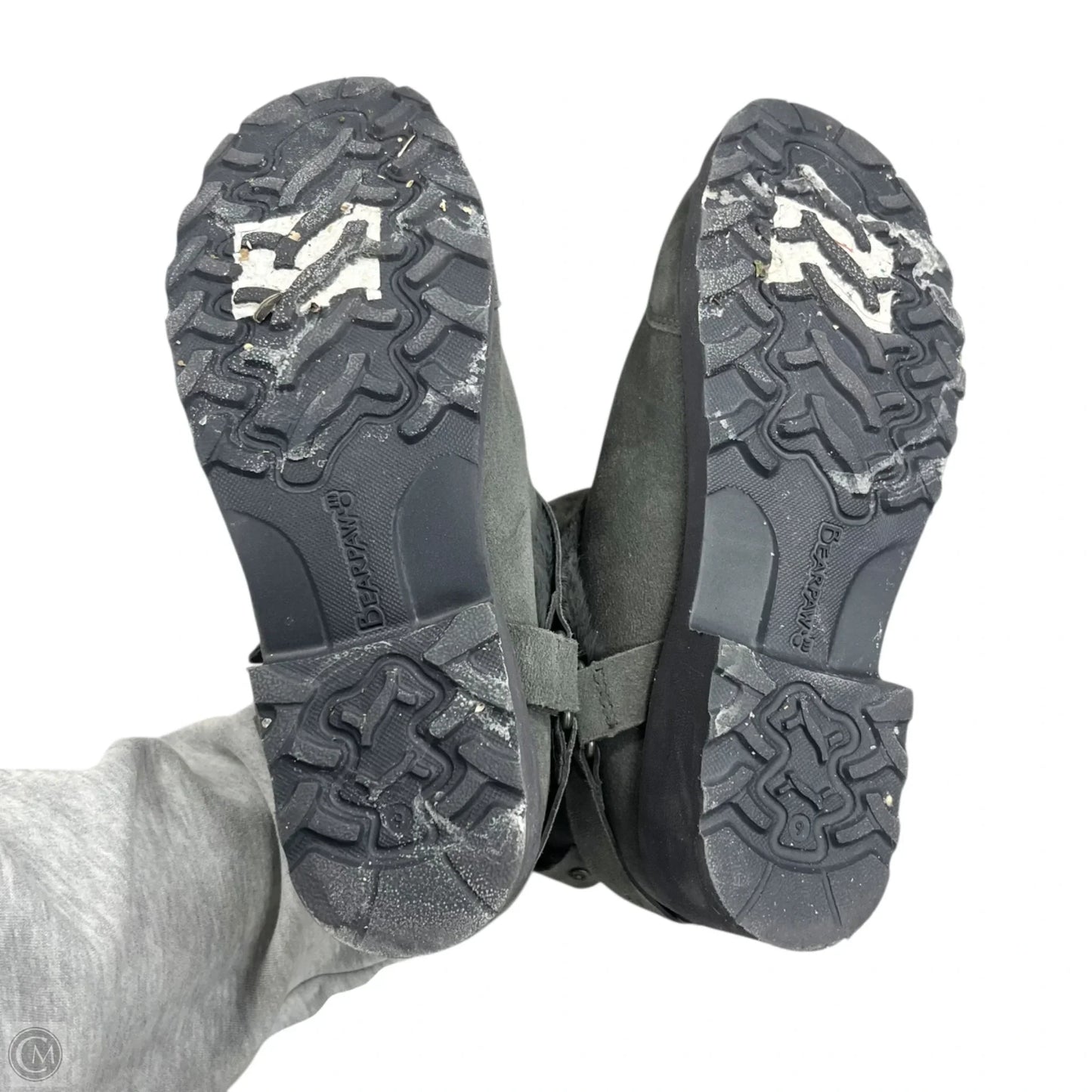 Boots Ankle Heels By Bearpaw In Grey, Size: 9