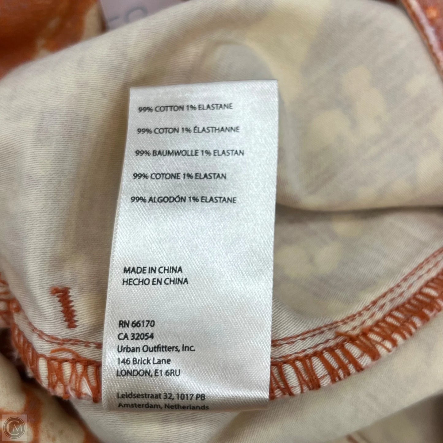 Shorts By Pilcro In Cream & Orange, Size: 6