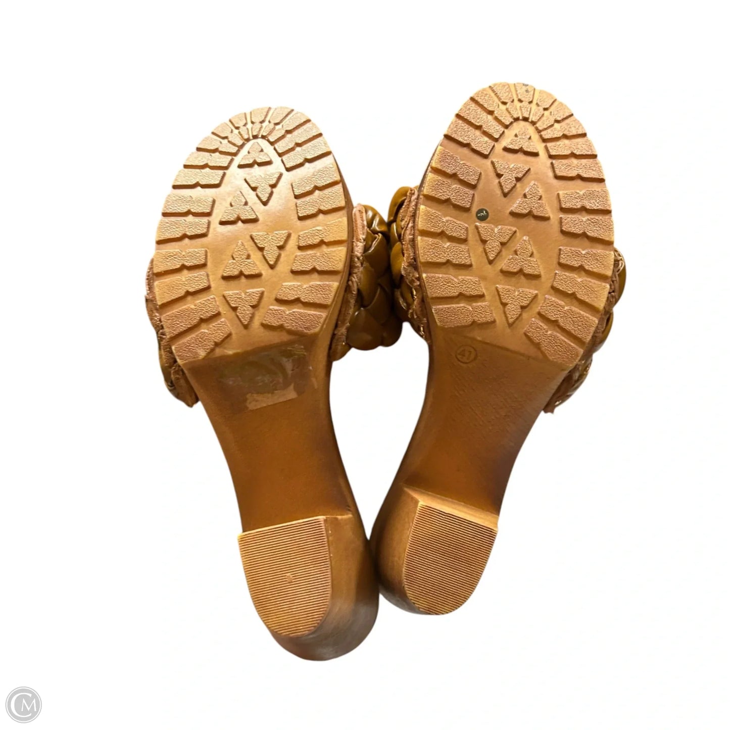 Shoes Heels Block By Nature Breeze In Brown, Size: 10
