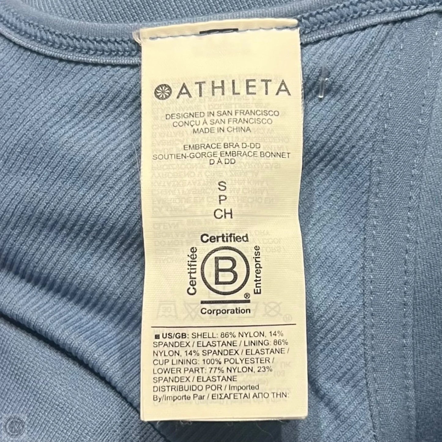 Athletic Bra By Athleta In Blue, Size: S