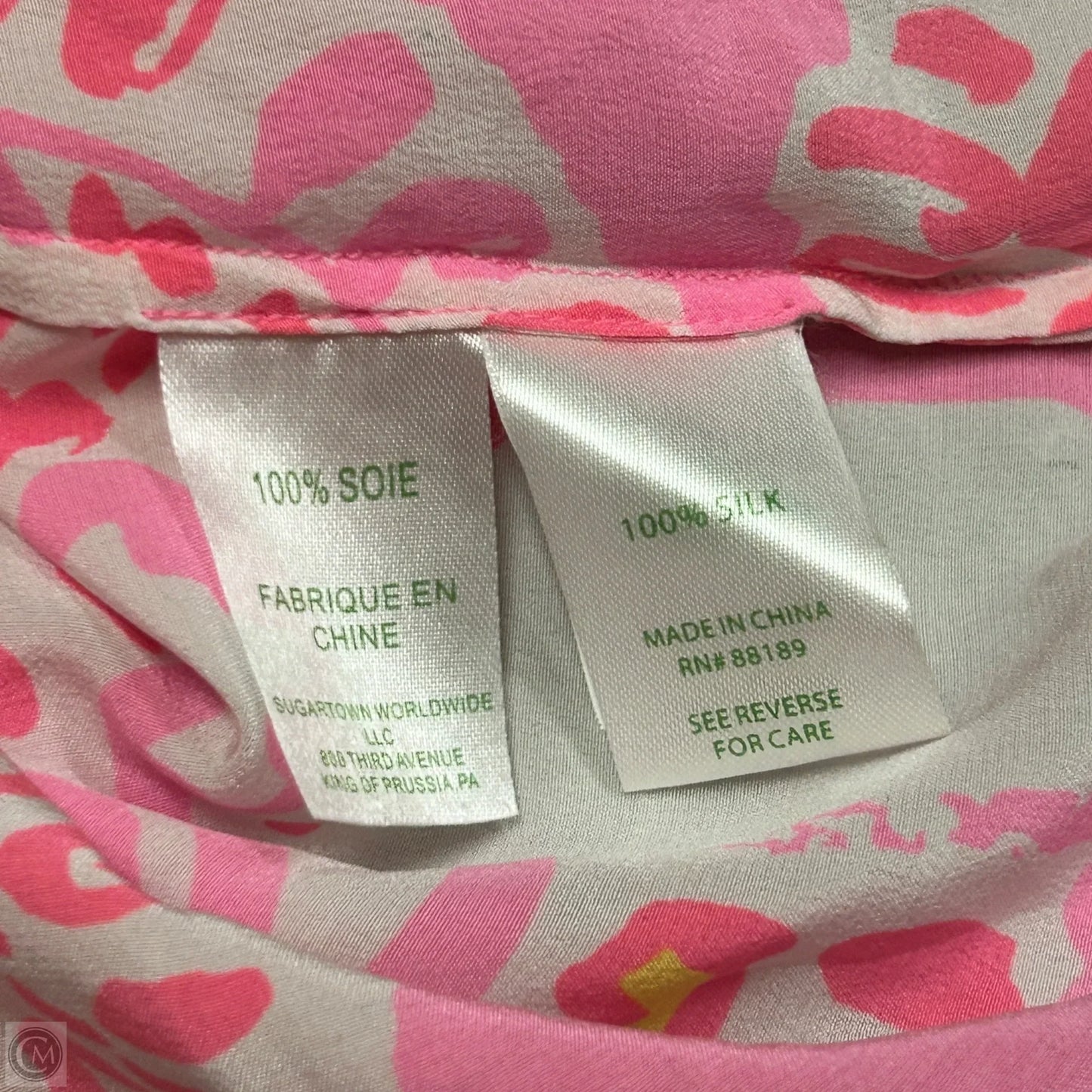 Top Long Sleeve Designer By Lilly Pulitzer In Pink, Size: S