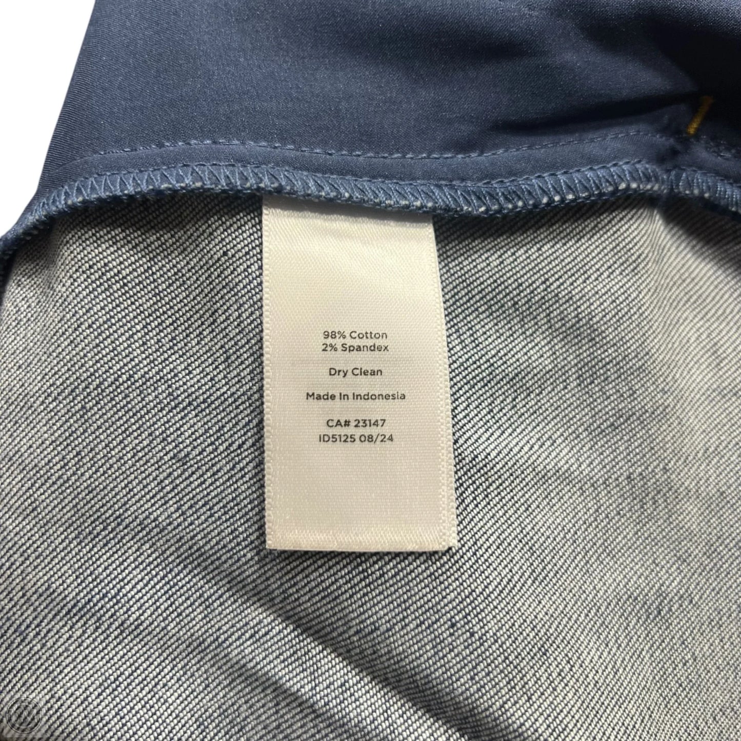 Pants Suit 2pc By Talbots In Blue Denim, Size: 24