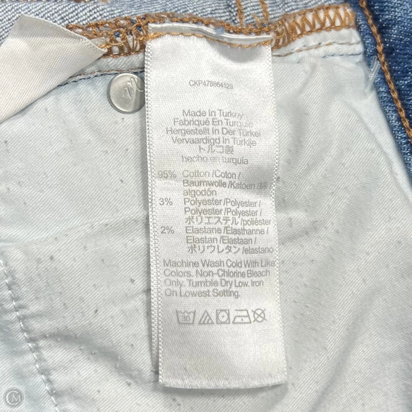 Jeans Straight By Madewell In Blue Denim, Size: 2