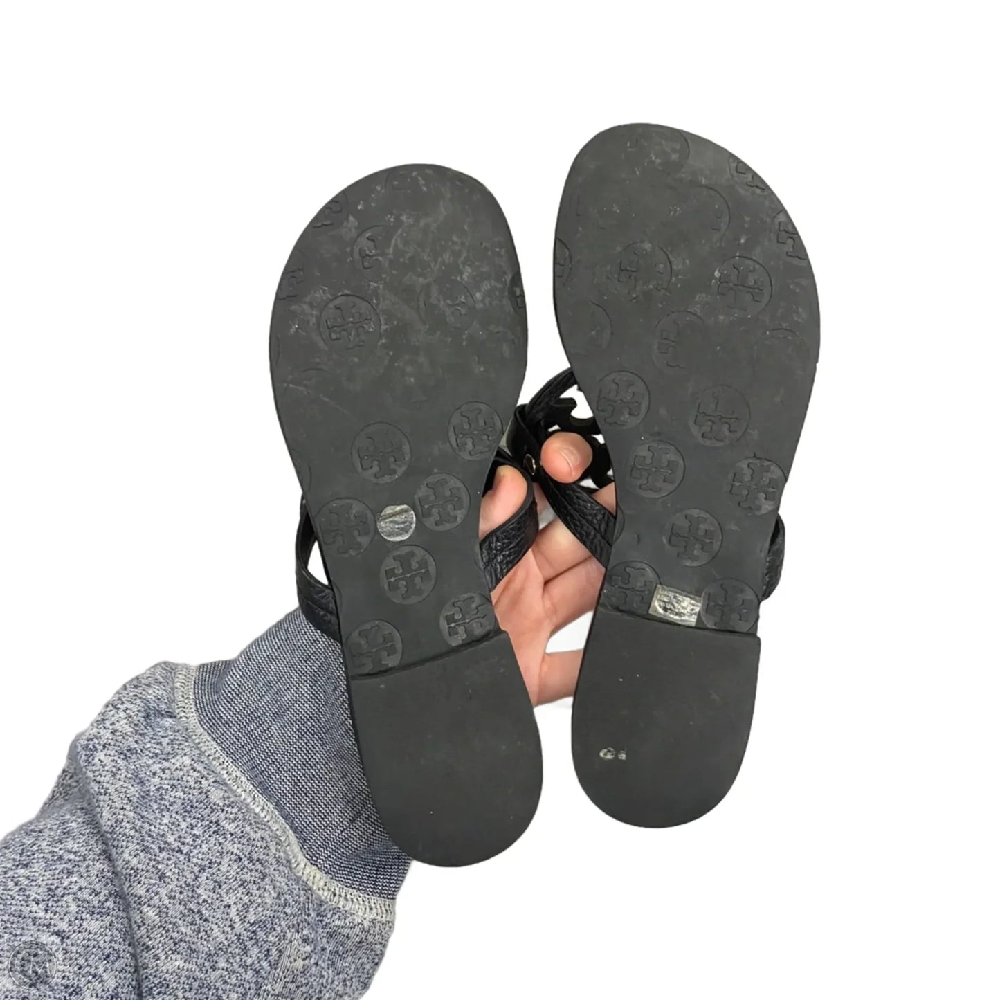 Sandals Designer By Tory Burch In Black, Size: 5.5