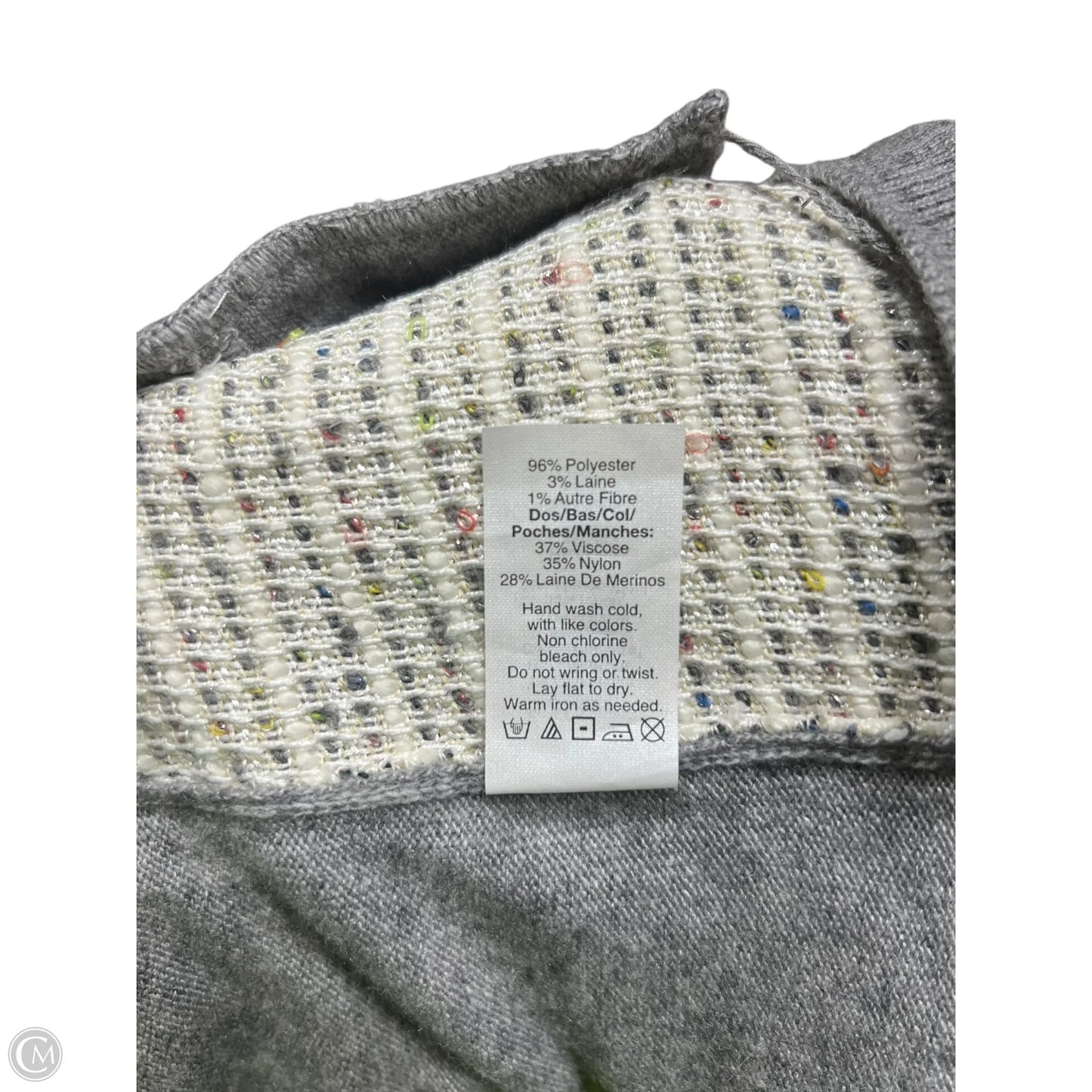 Sweater By J. Crew In Grey & White, Size: S