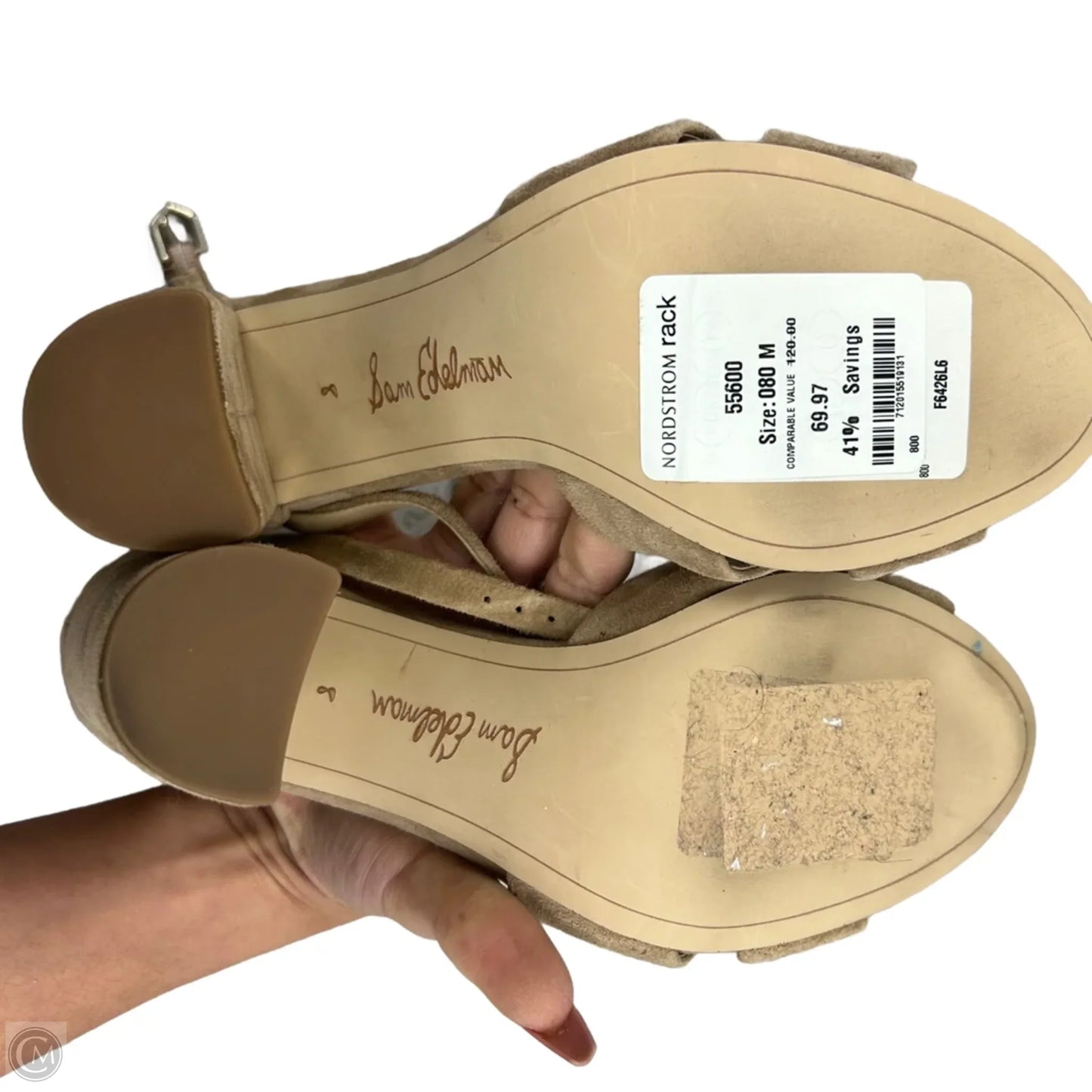 Shoes Heels Block By Sam Edelman In Taupe, Size: 8