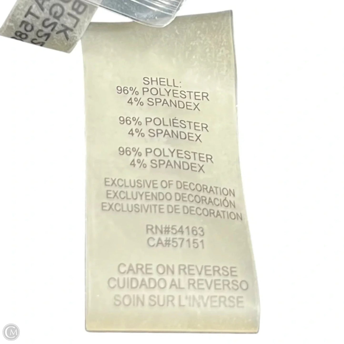 Top Long Sleeve By Calvin Klein In Black, Size: M