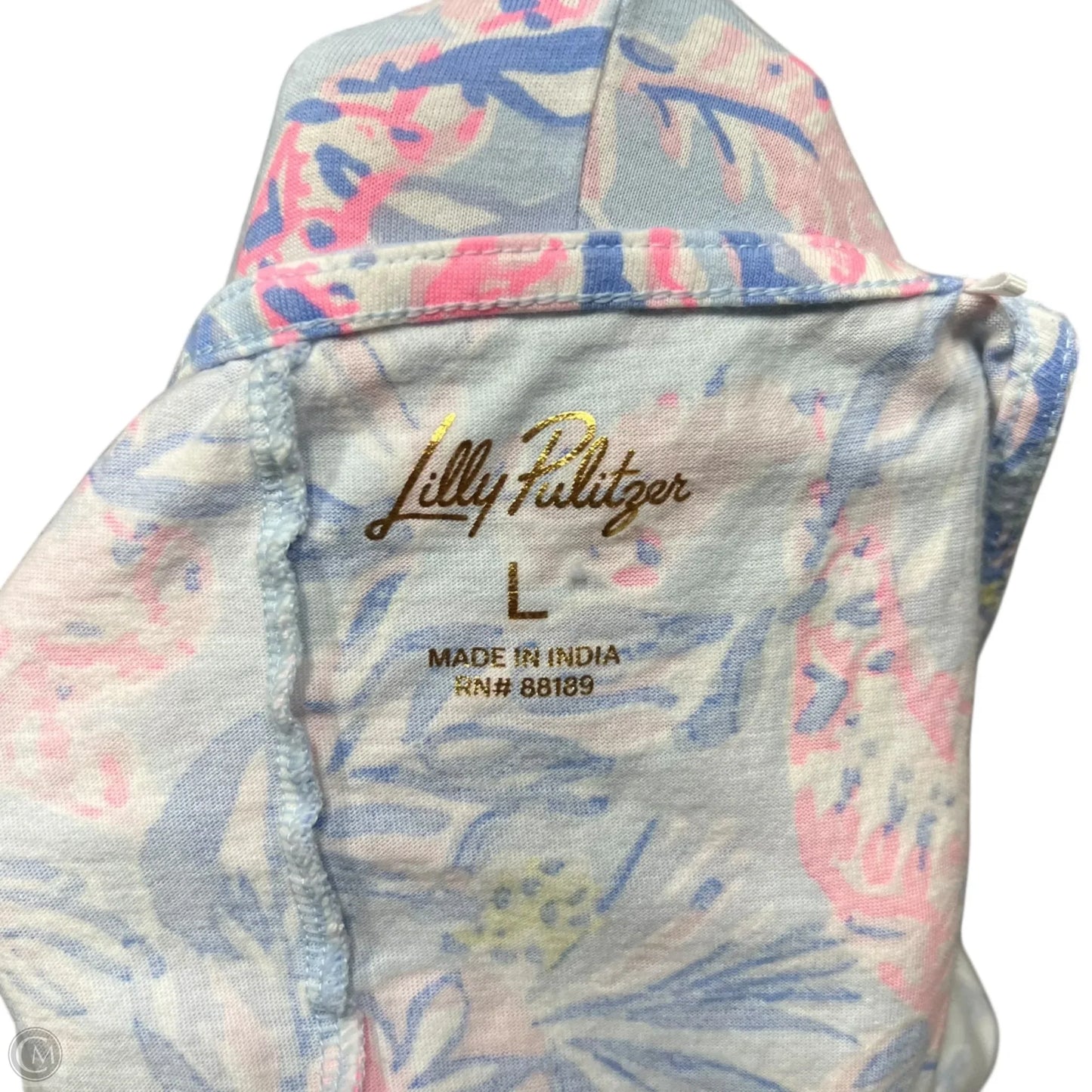 Dress Designer By Lilly Pulitzer In Blue & Pink, Size: L