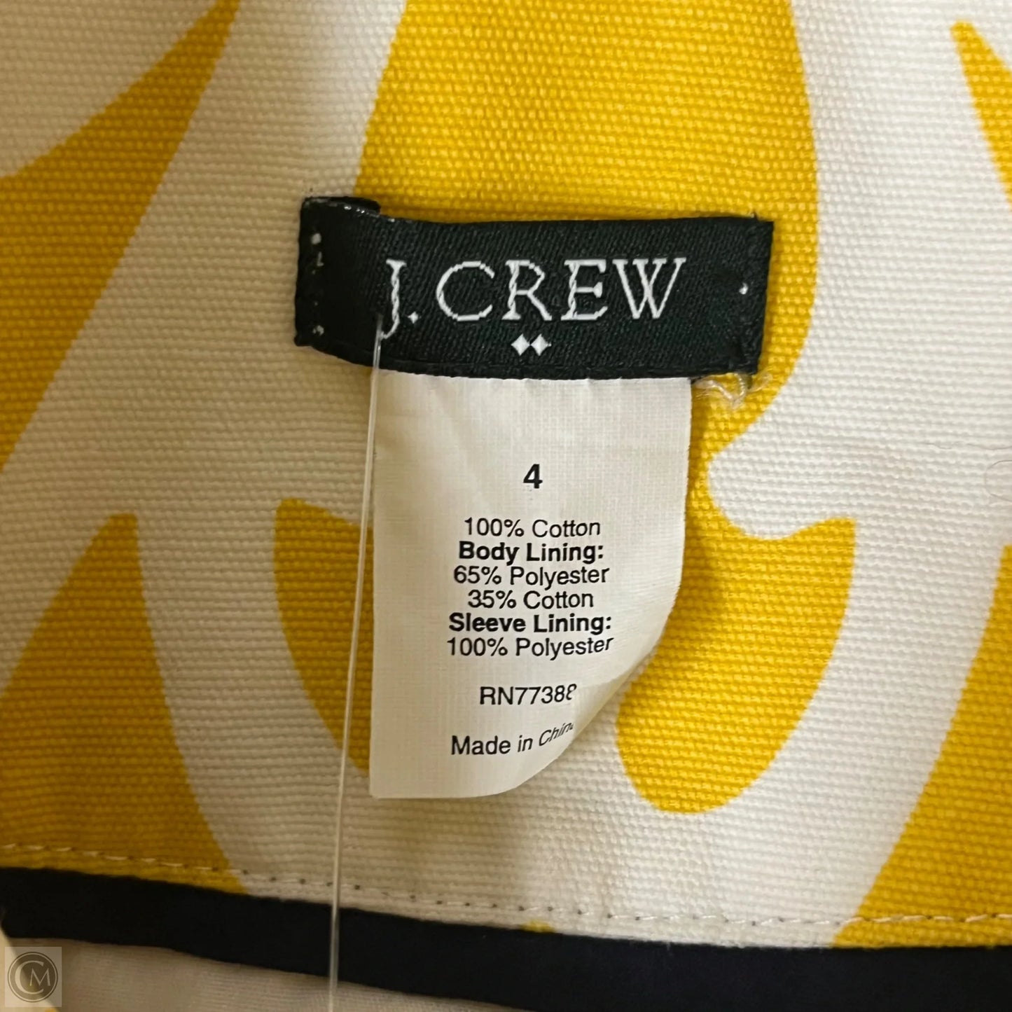 Jacket Other By J. Crew In White & Yellow, Size: S