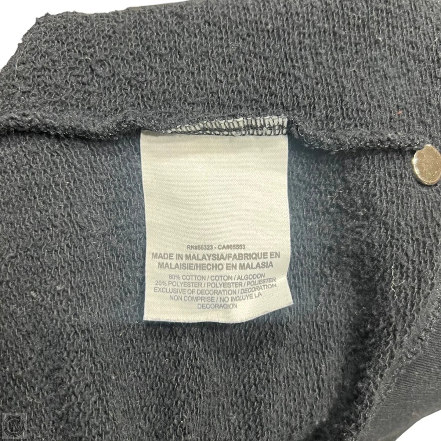 Sweatshirt Hoodie By Nike Apparel In Black & Green, Size: M