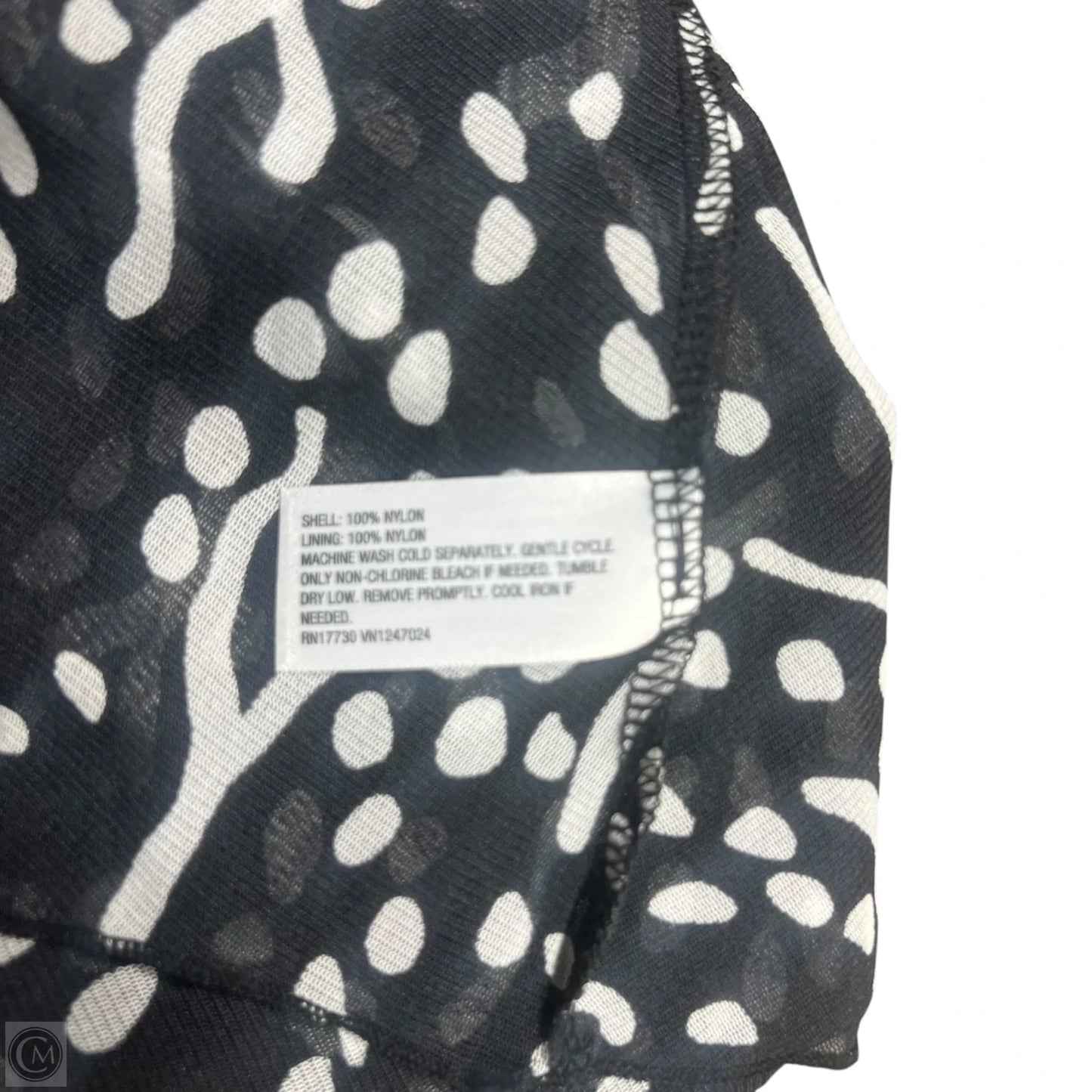 Dress Designer By Diane Von Furstenberg In Black & White, Size: Xs