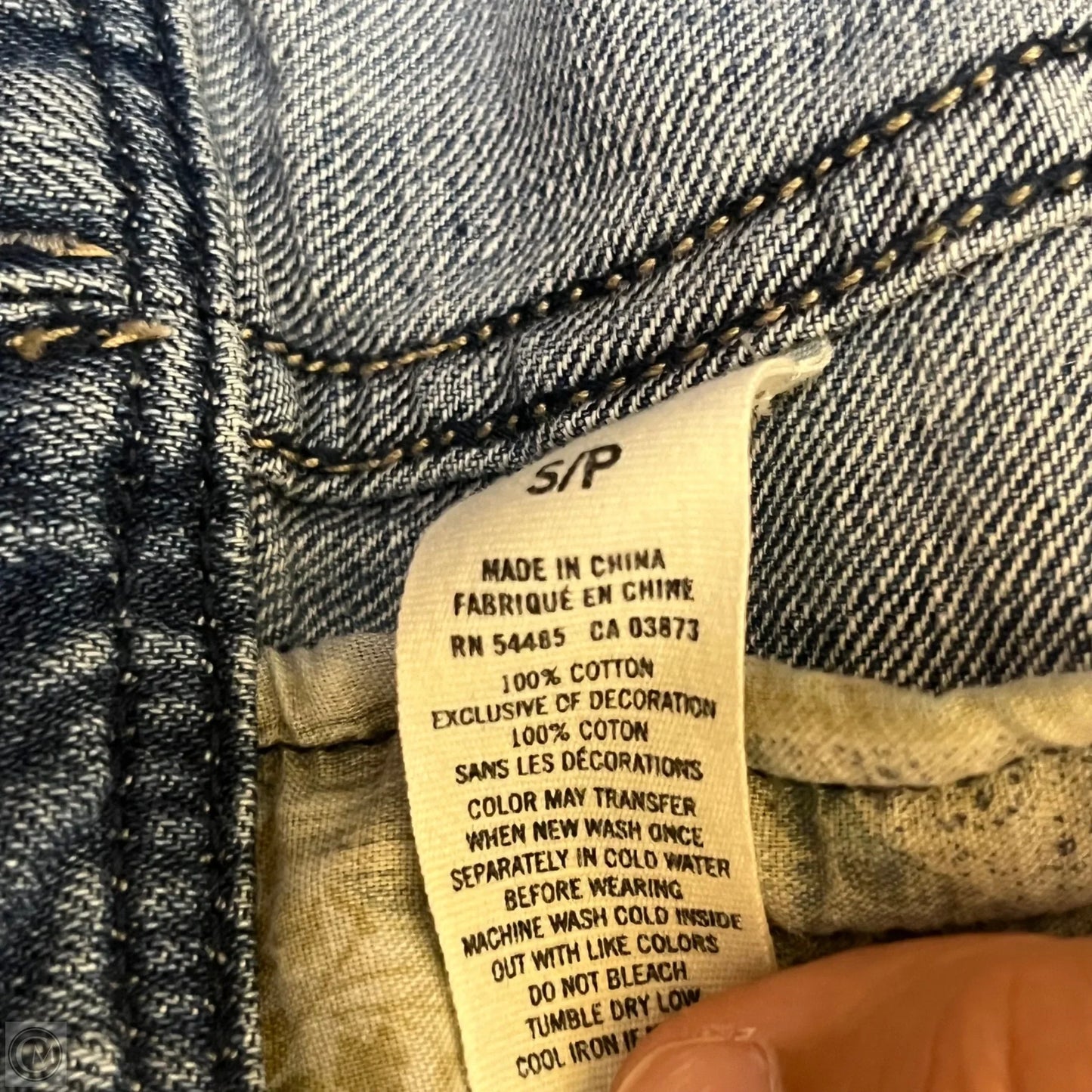 Jacket Denim By American Eagle In Blue Denim, Size: S