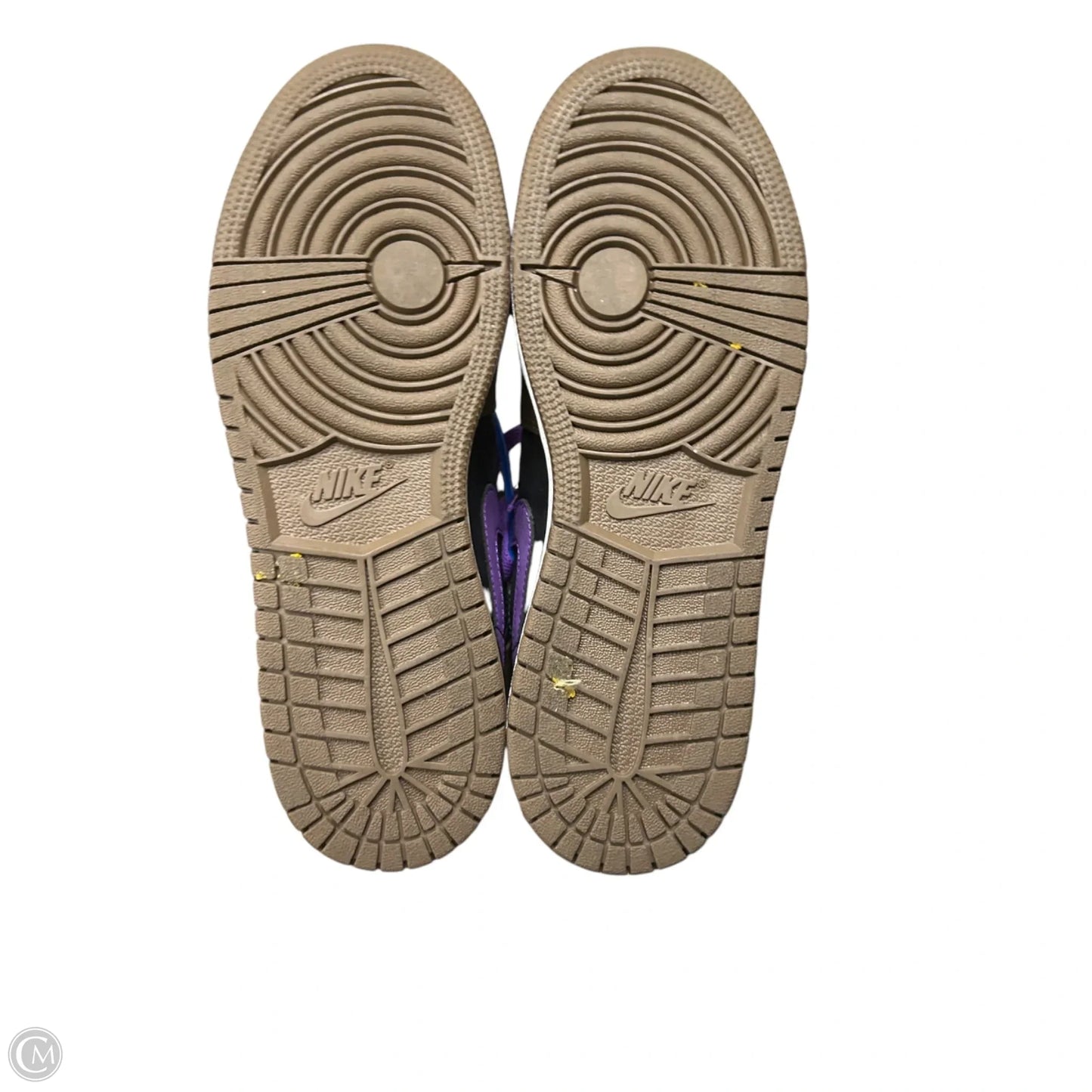Shoes Luxury Designer By Jordan In Black & Purple, Size: 8.5
