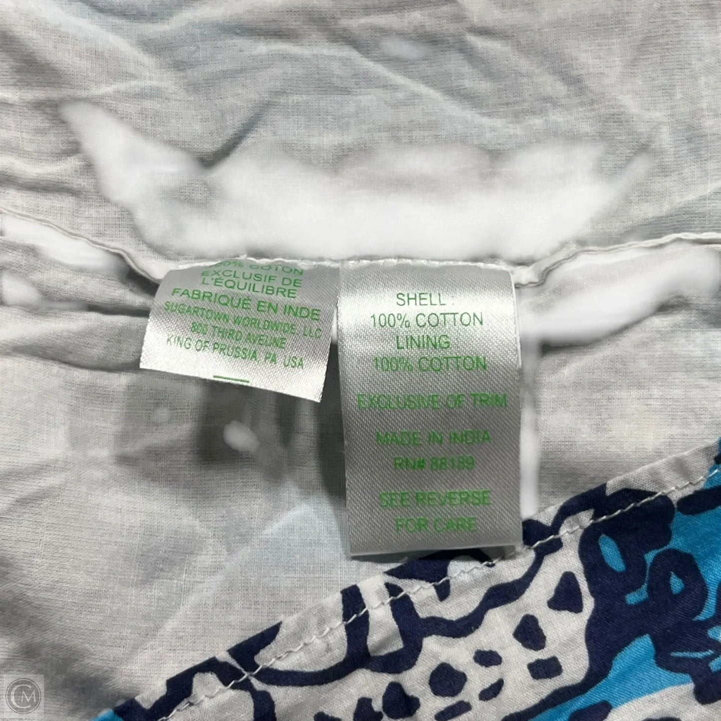 Dress Designer By Lilly Pulitzer In Blue & White, Size: M