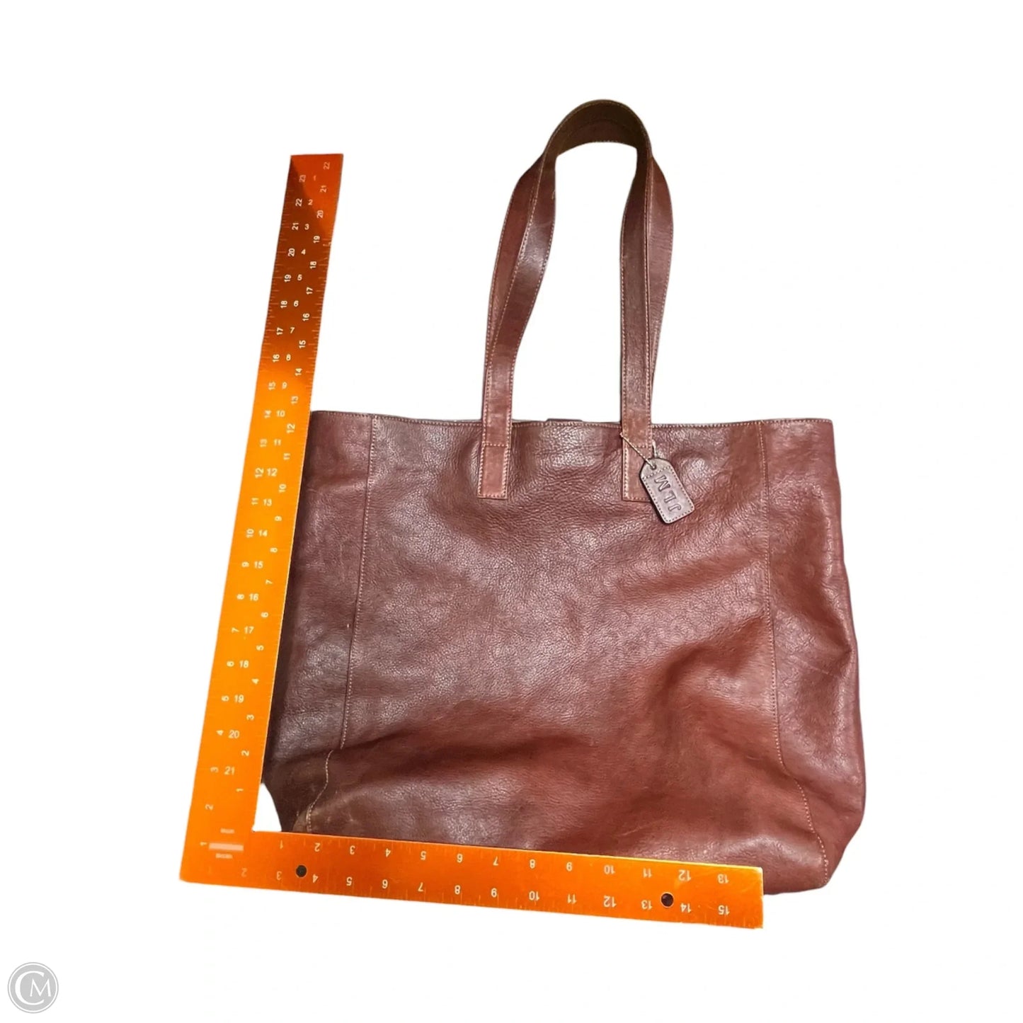 Handbag Leather By Campbridge, Size: Large