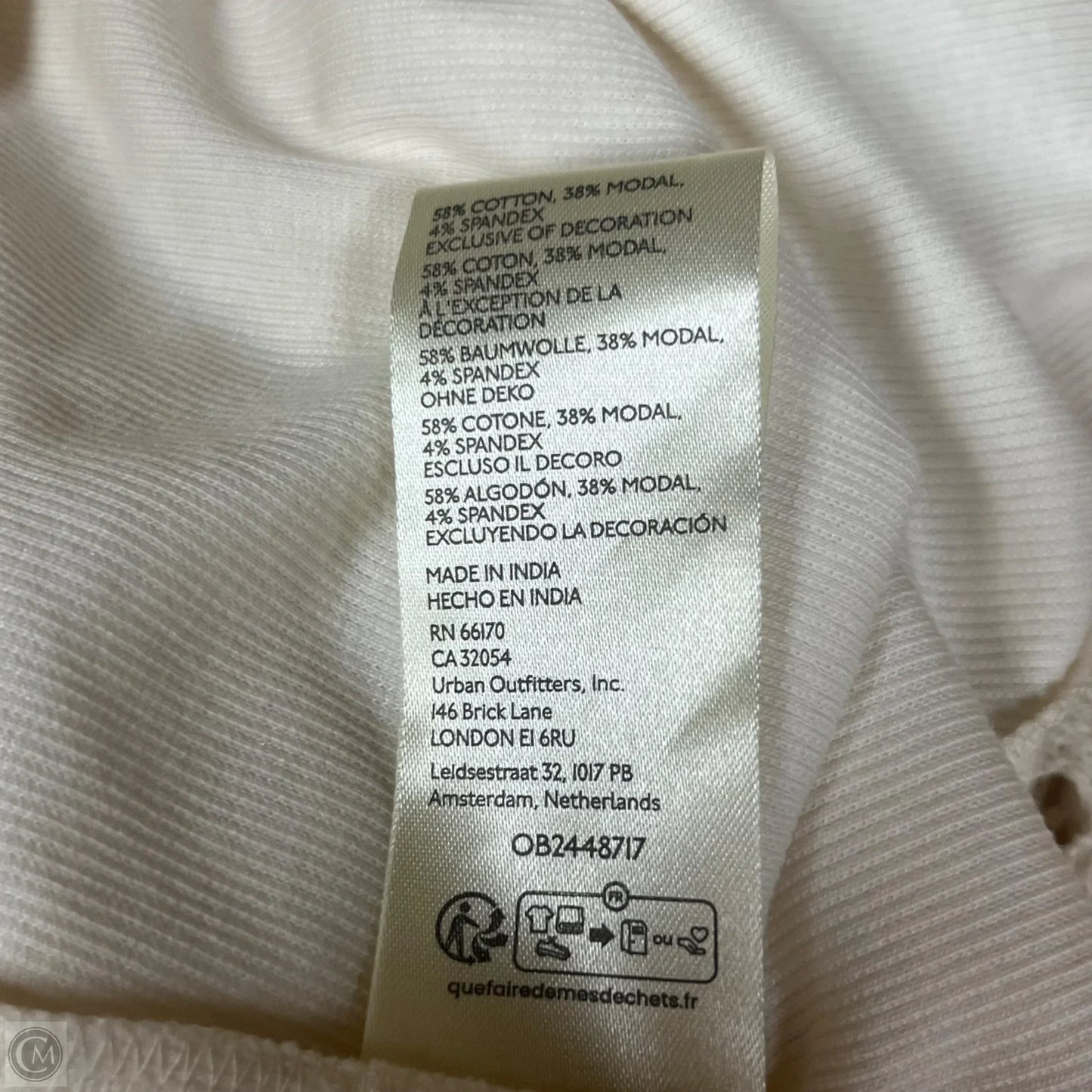 Top Sleeveless By Pilcro In Cream, Size: M