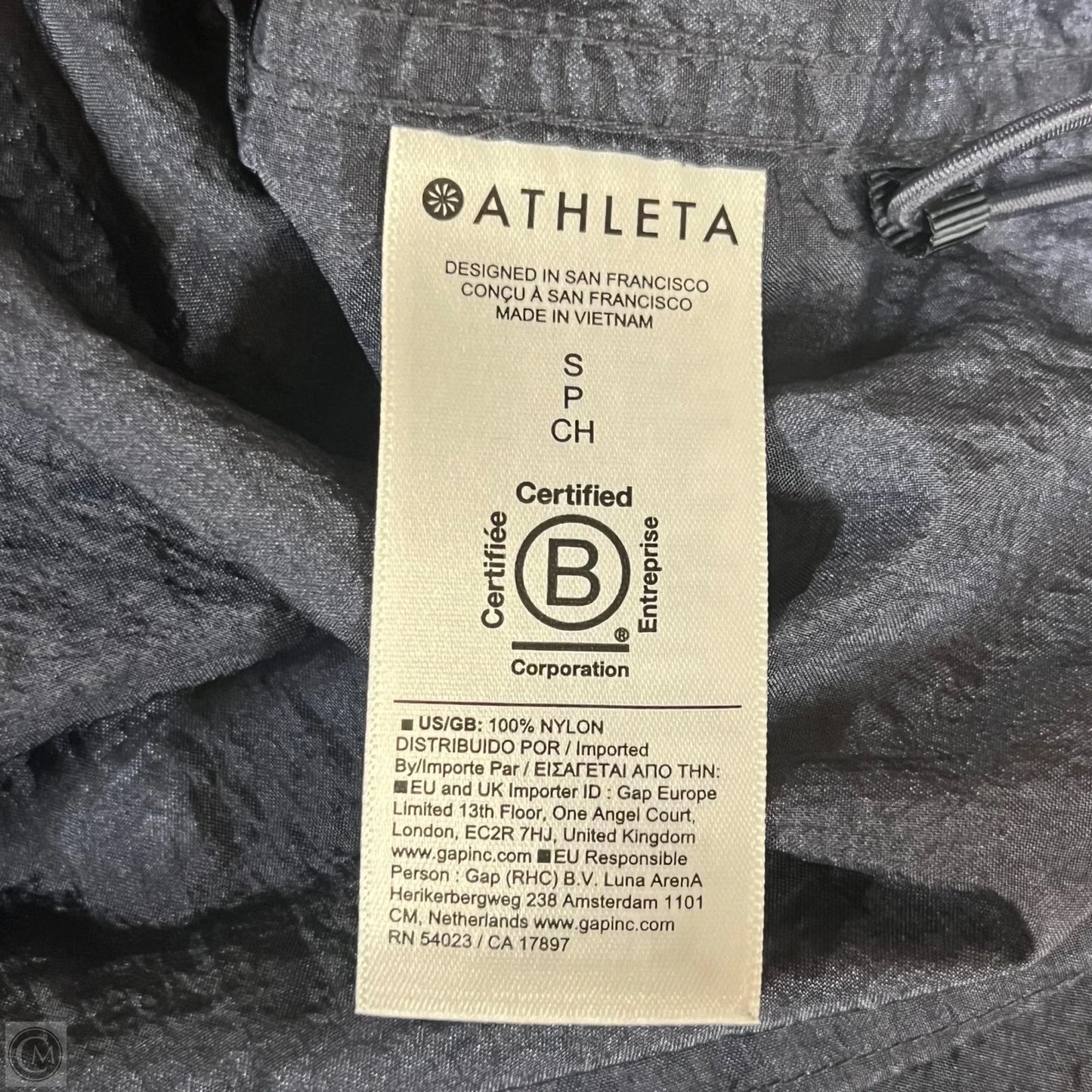 Athletic Top Long Sleeve Collar By Athleta In Blue, Size: S