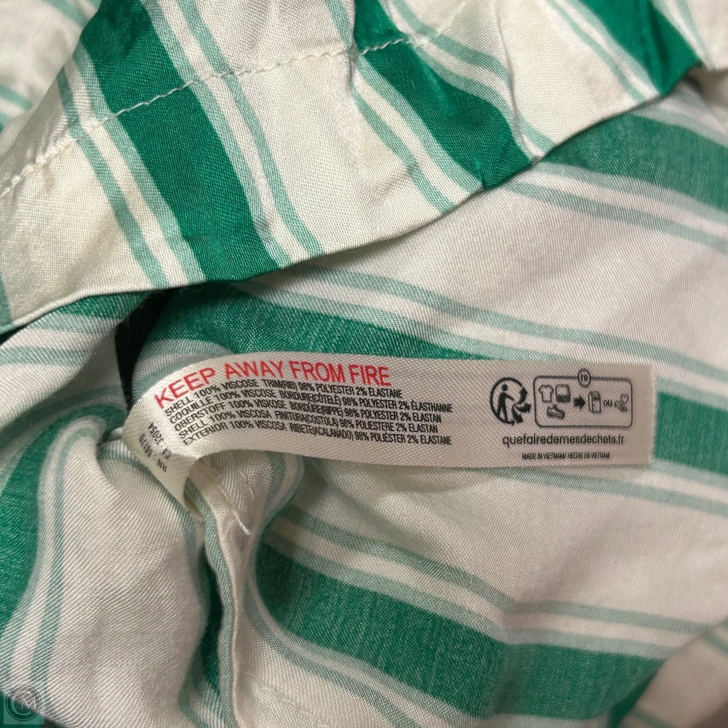 Shorts By Anthropologie In Green & White, Size: 0