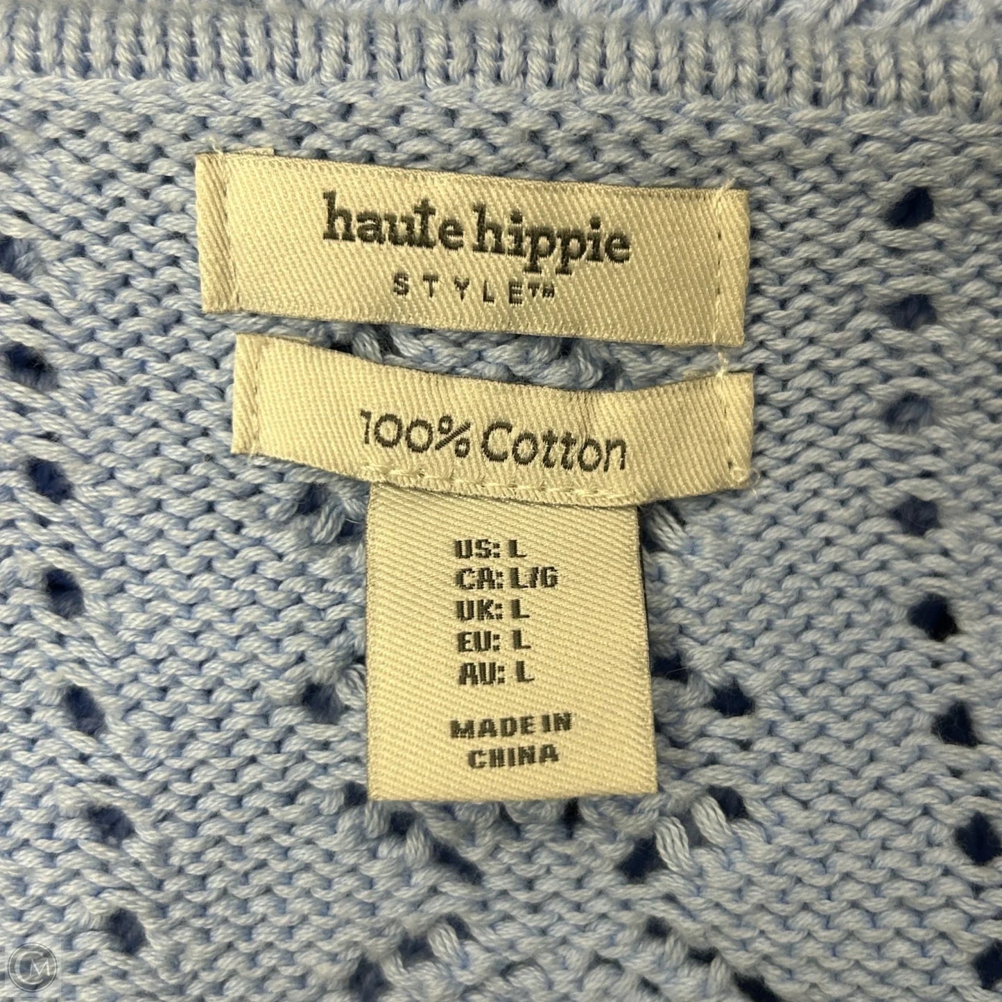 Top Short Sleeve By Haute Hippie In Blue, Size: L
