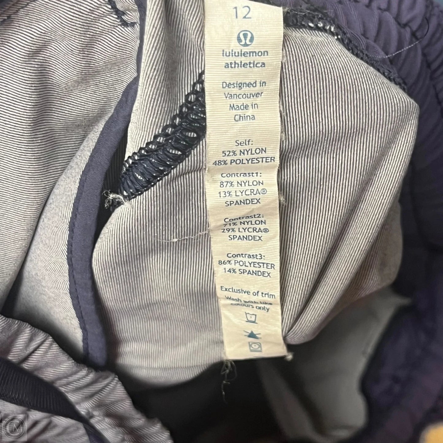 Athletic Shorts By Lululemon In Grey, Size: 12