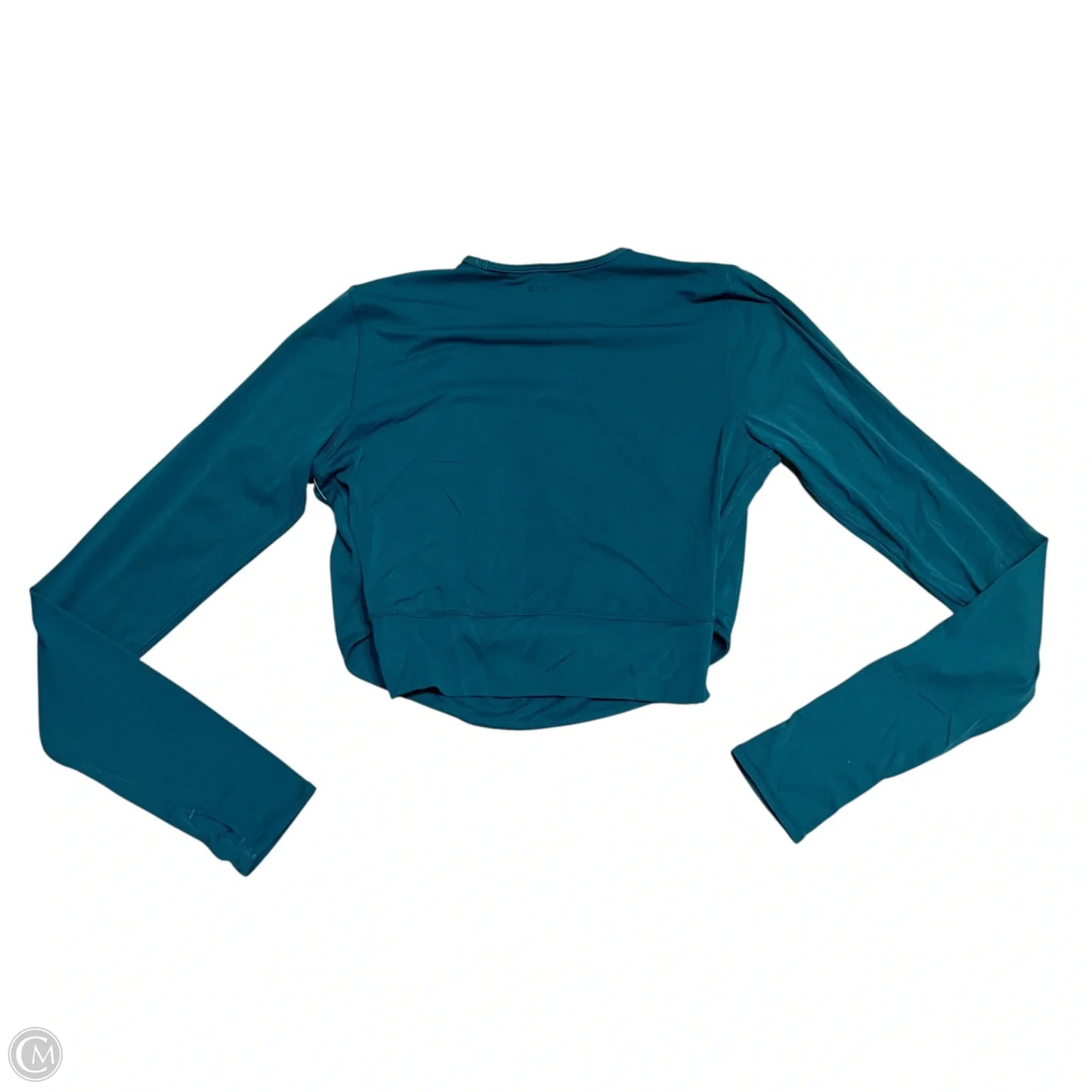 Athletic Top Long Sleeve Crewneck Stori In Teal, Size: M
