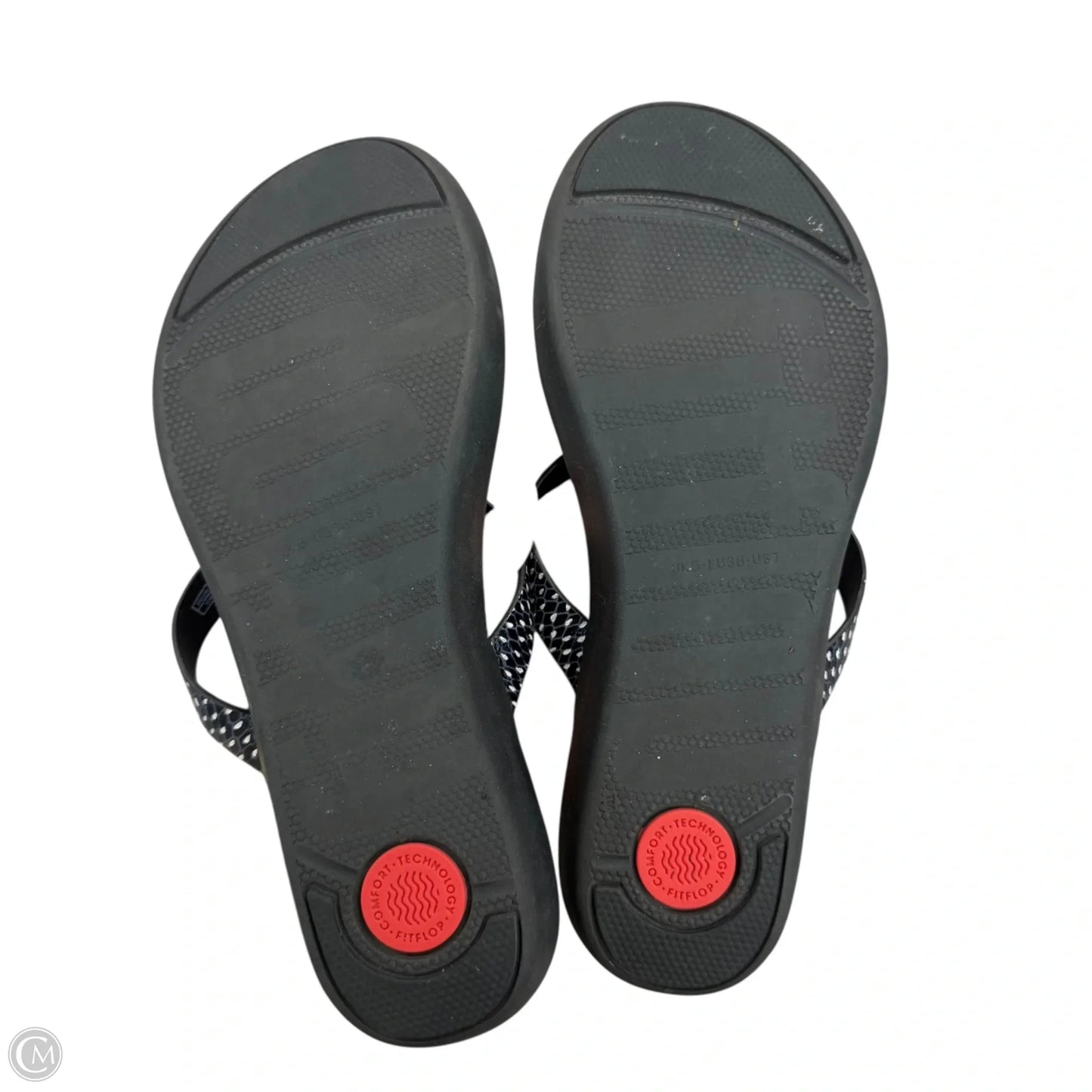 Sandals Flip Flops By Fitflop In Black, Size: 7