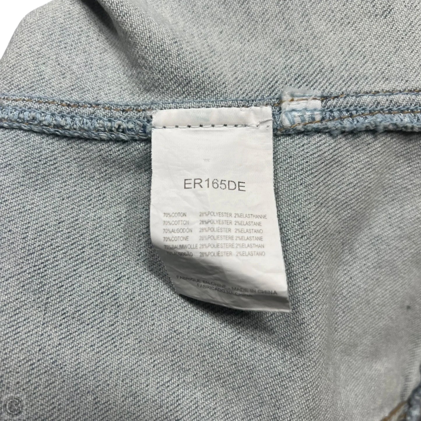 Top Sleeveless By Molly Bracken In Blue Denim, Size: Xl