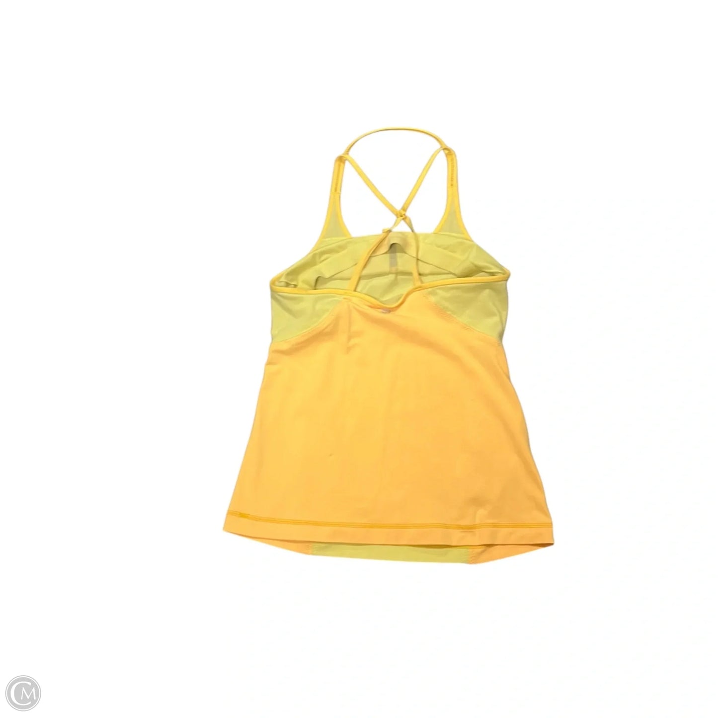 Athletic Tank Top By Lululemon In Yellow, Size: 6