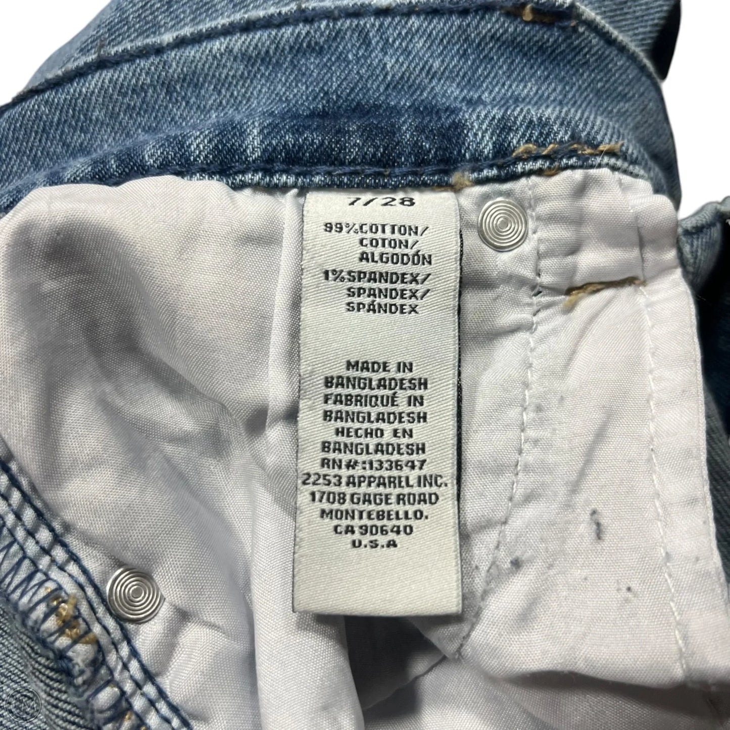 Jeans Straight By Celebrity Pink In Blue Denim, Size: 6