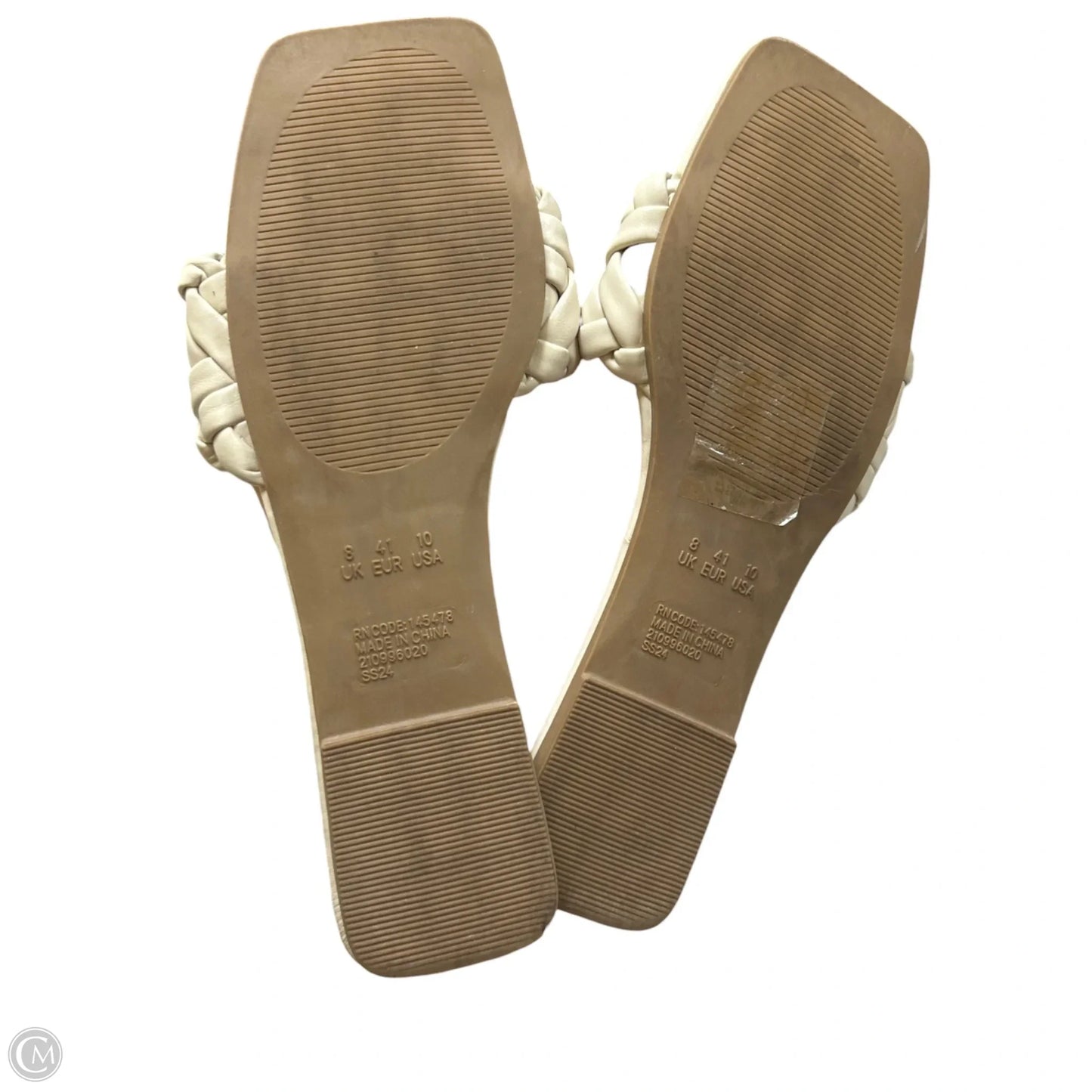 Sandals Flats By Primark In Cream, Size: 10