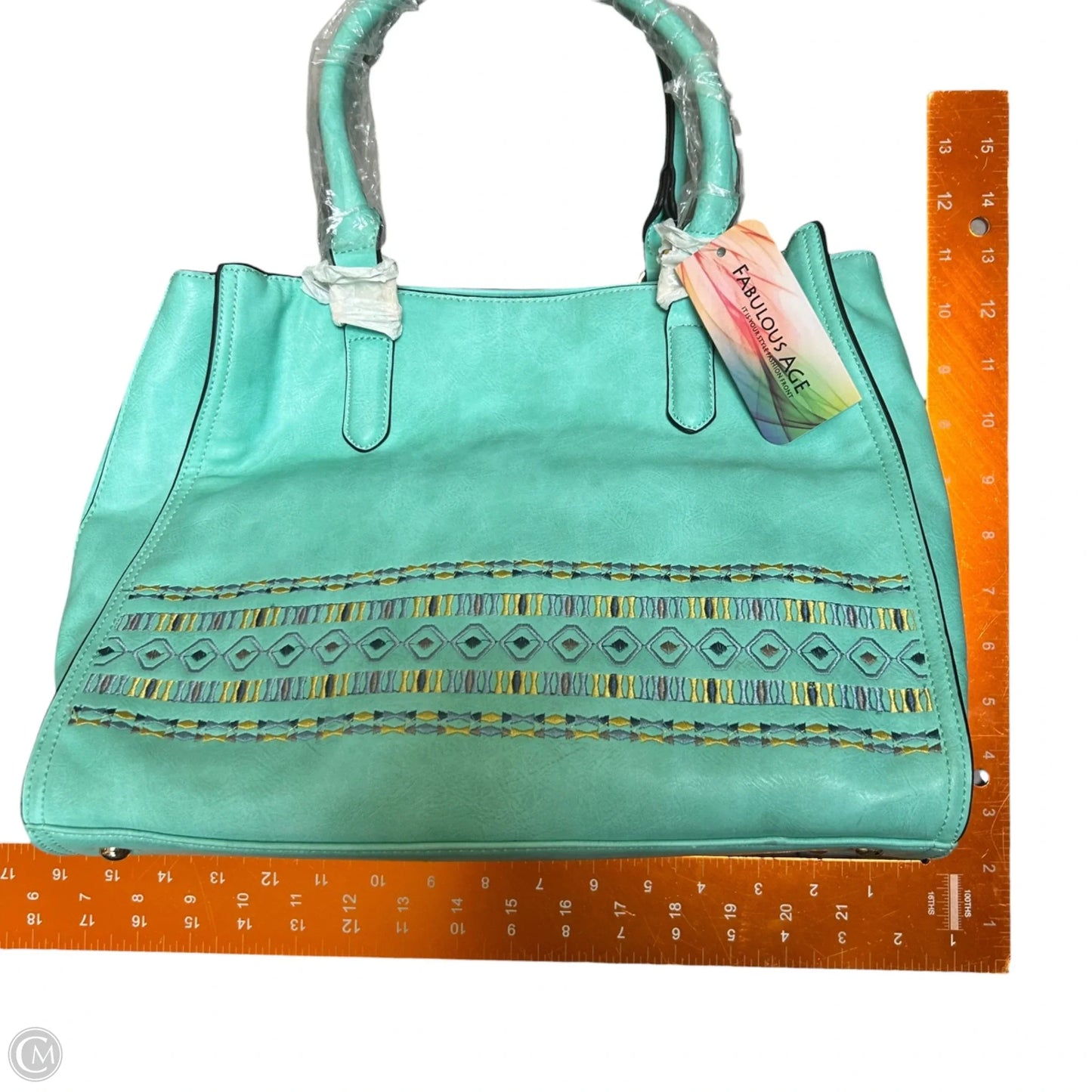 Handbag Leather By Fabulous Age, Size: Medium