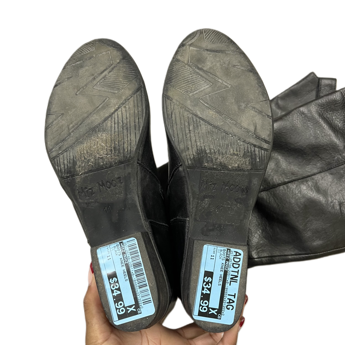 Boots Knee Heels By Miz Mooz In Black, Size: 11