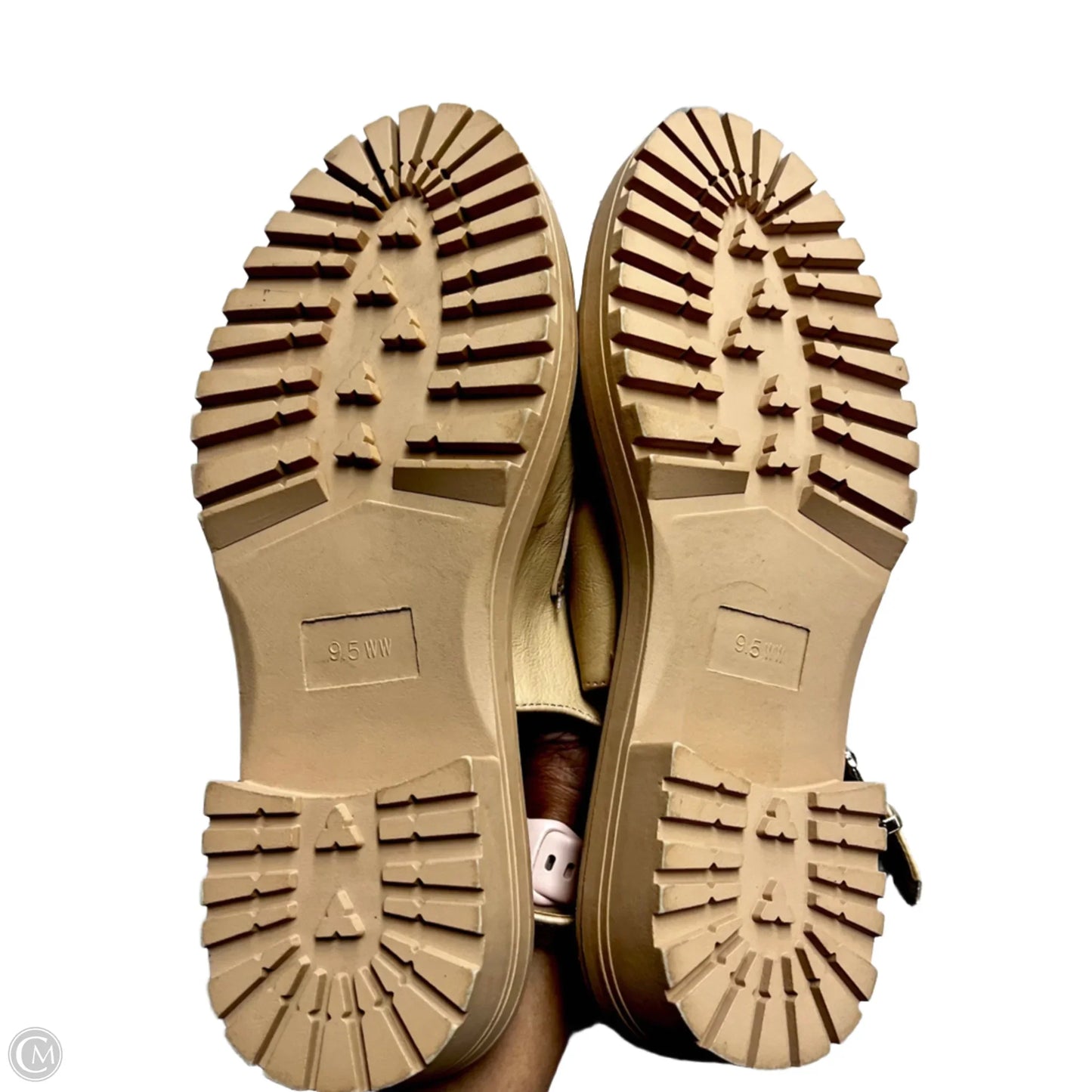 Shoes Heels Wedge By Torrid In Tan, Size: 9.5