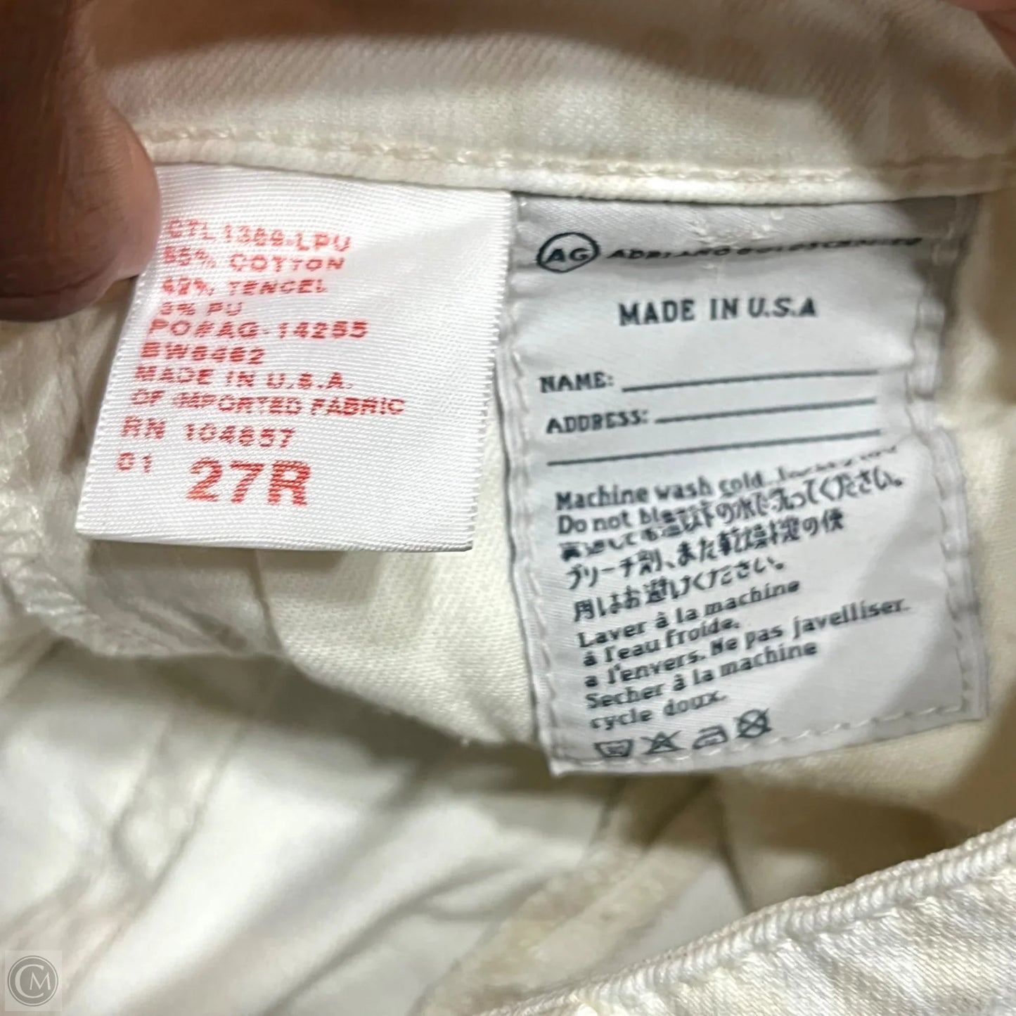 Jeans Skinny By Adriano Goldschmied In Animal Print, Size: 4