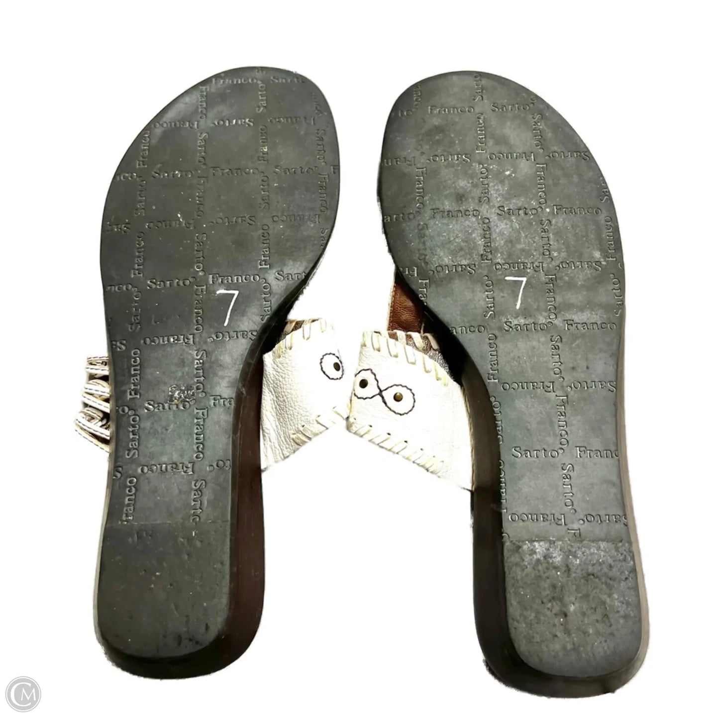 Sandals Flats By Franco Sarto In Cream, Size: 7