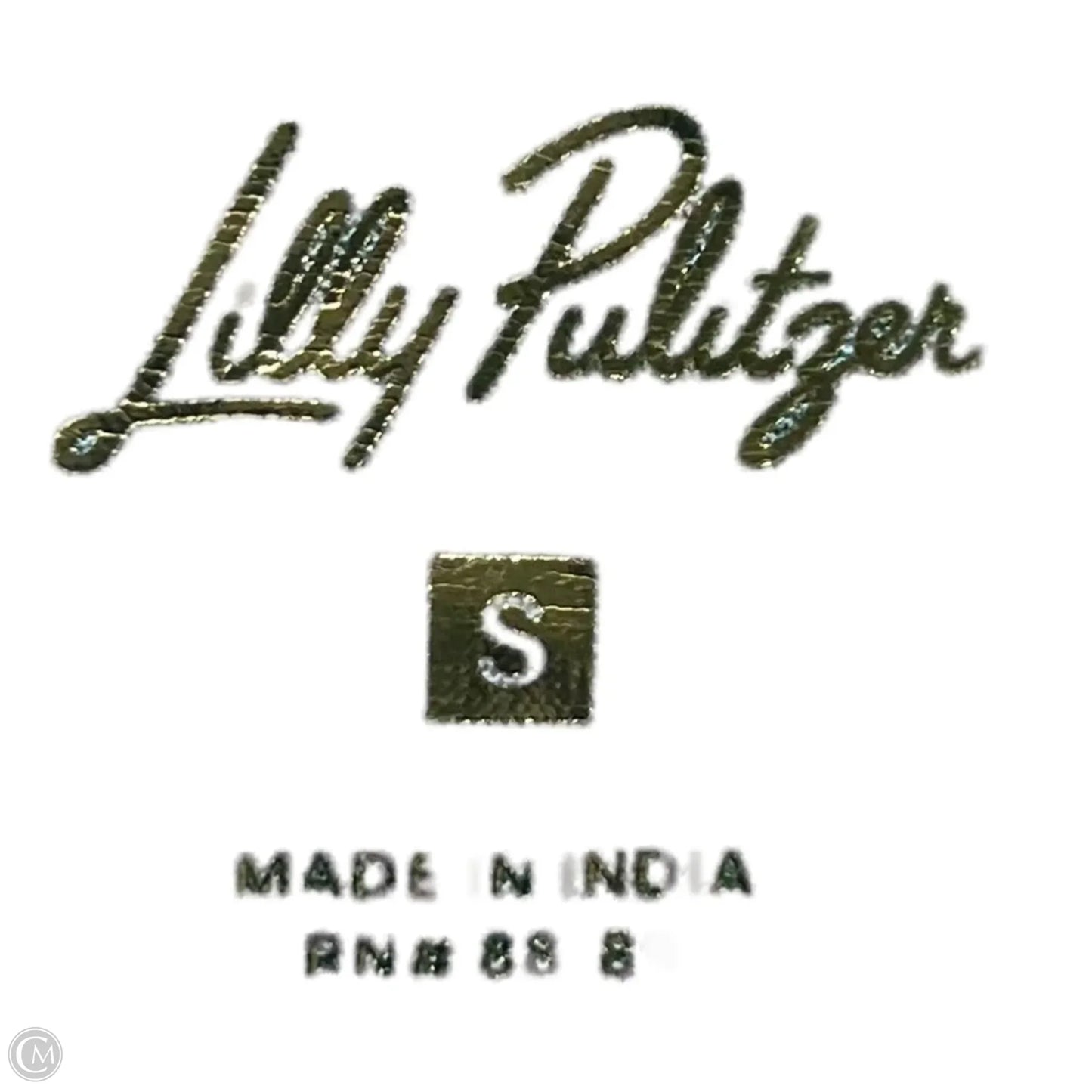 Dress Designer By Lilly Pulitzer In Green & White, Size: S