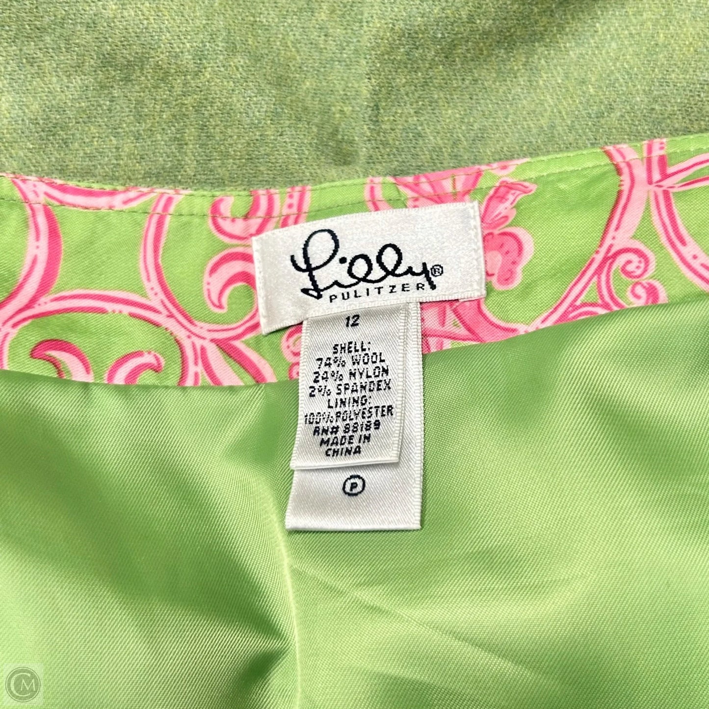 Skirt Designer By Lilly Pulitzer In Green, Size: 12