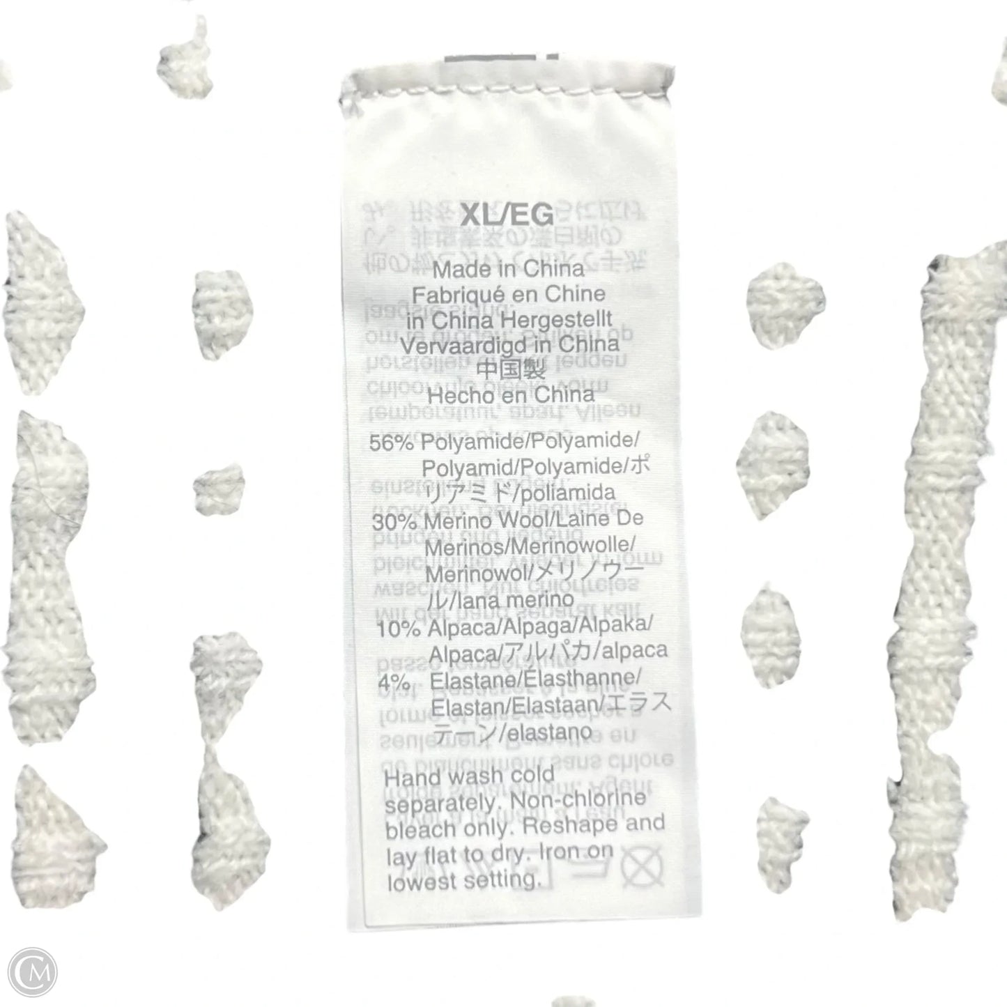 Sweater By Madewell In Black & White, Size: Xl