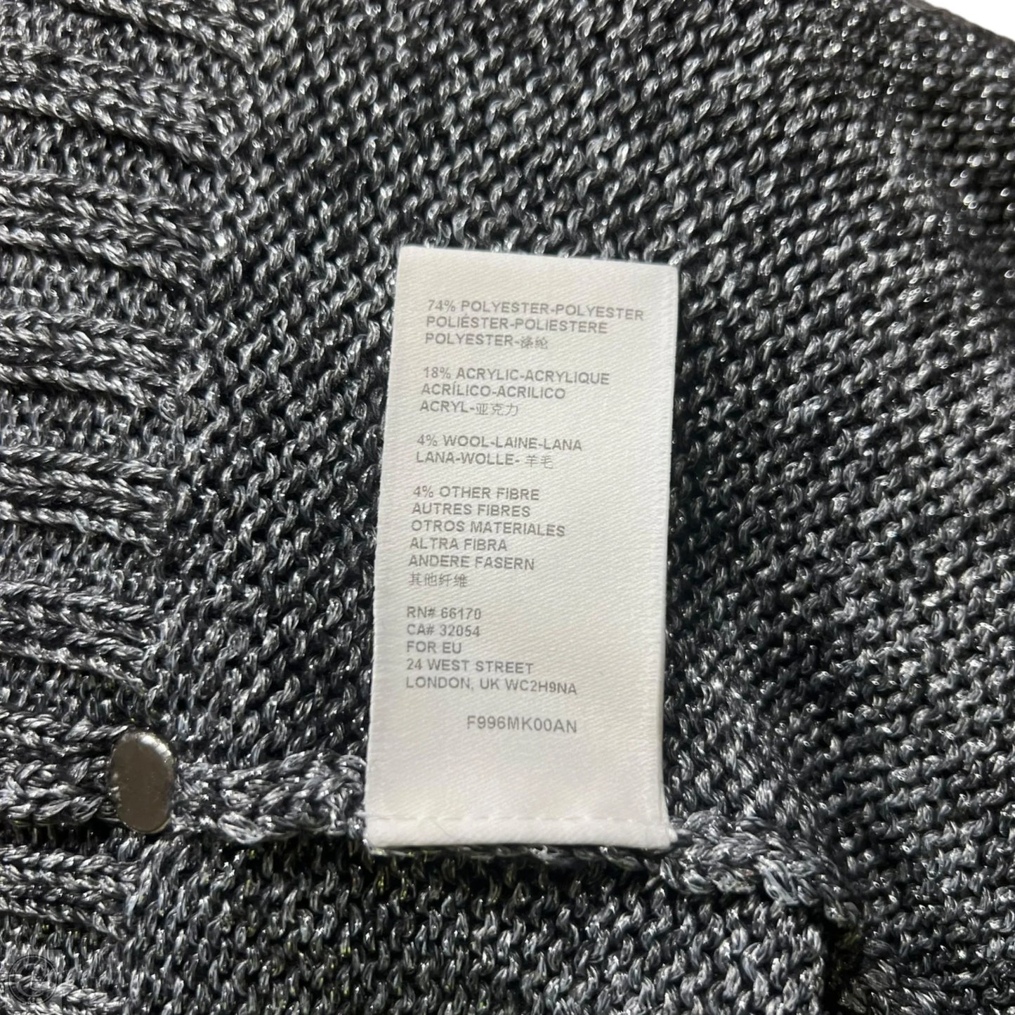 Sweater By Anthropologie In Grey & Silver, Size: S