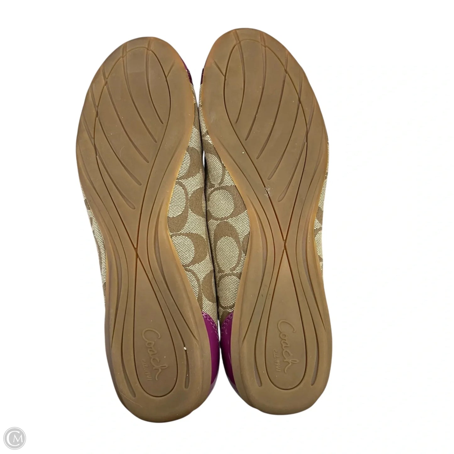 Shoes Designer By Coach In Purple & Tan, Size: 8.5