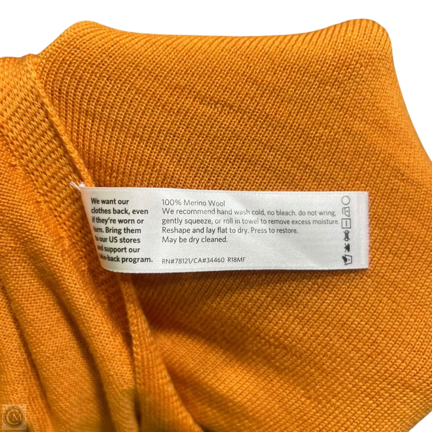 Sweater By Eileen Fisher In Orange, Size: Xl