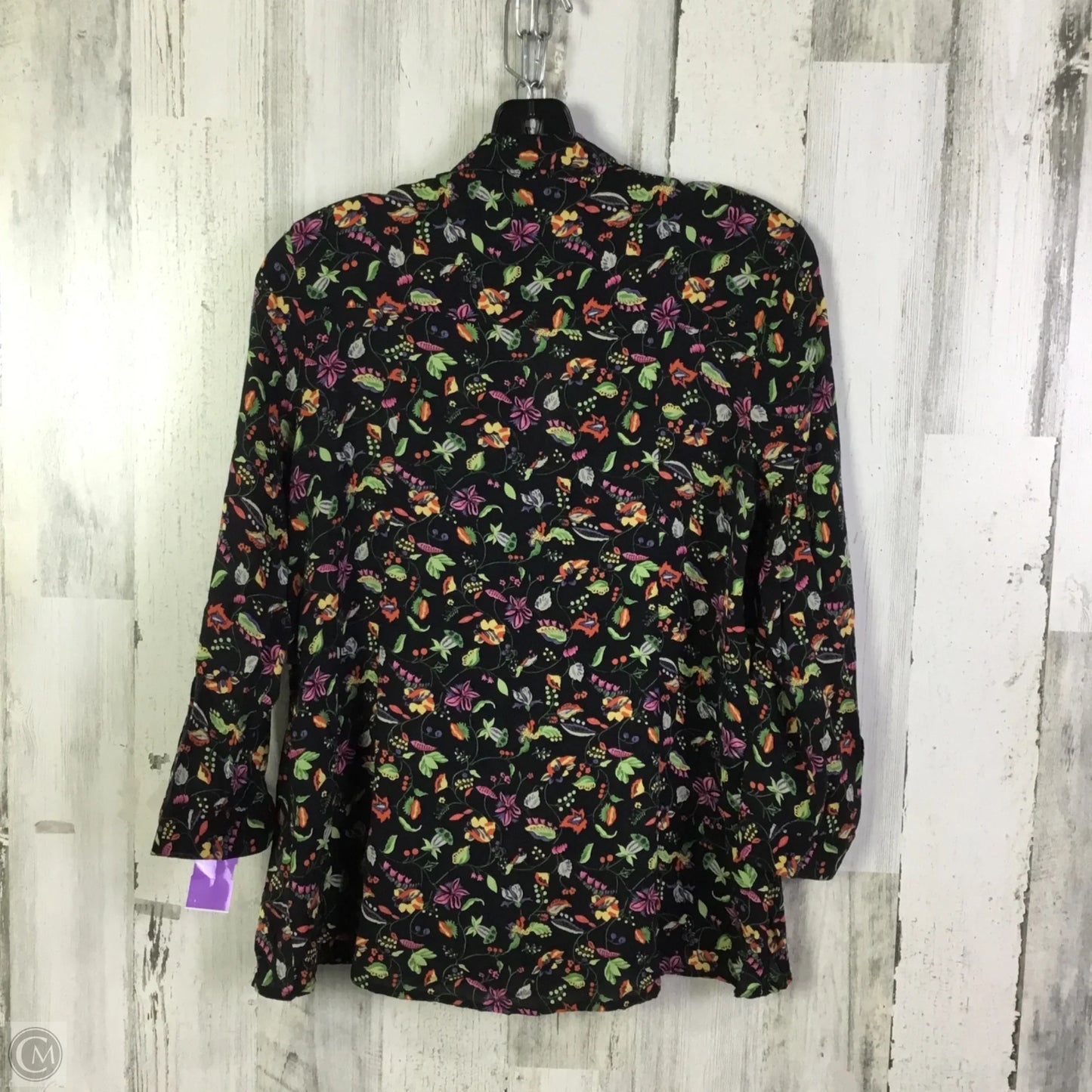 Blouse Long Sleeve By Anthropologie In Black, Size: S