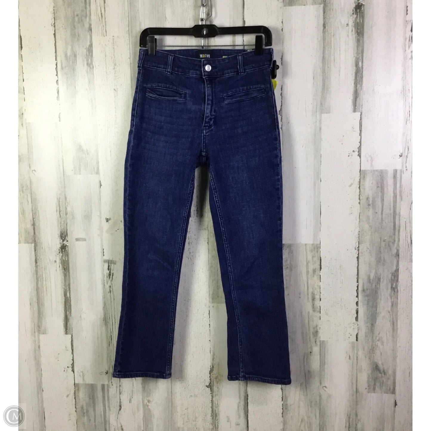 Jeans Straight By Maeve In Blue Denim, Size: 4