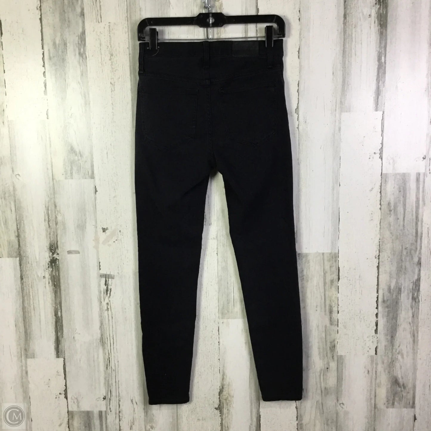 Jeans Skinny By Madewell In Black Denim, Size: 4