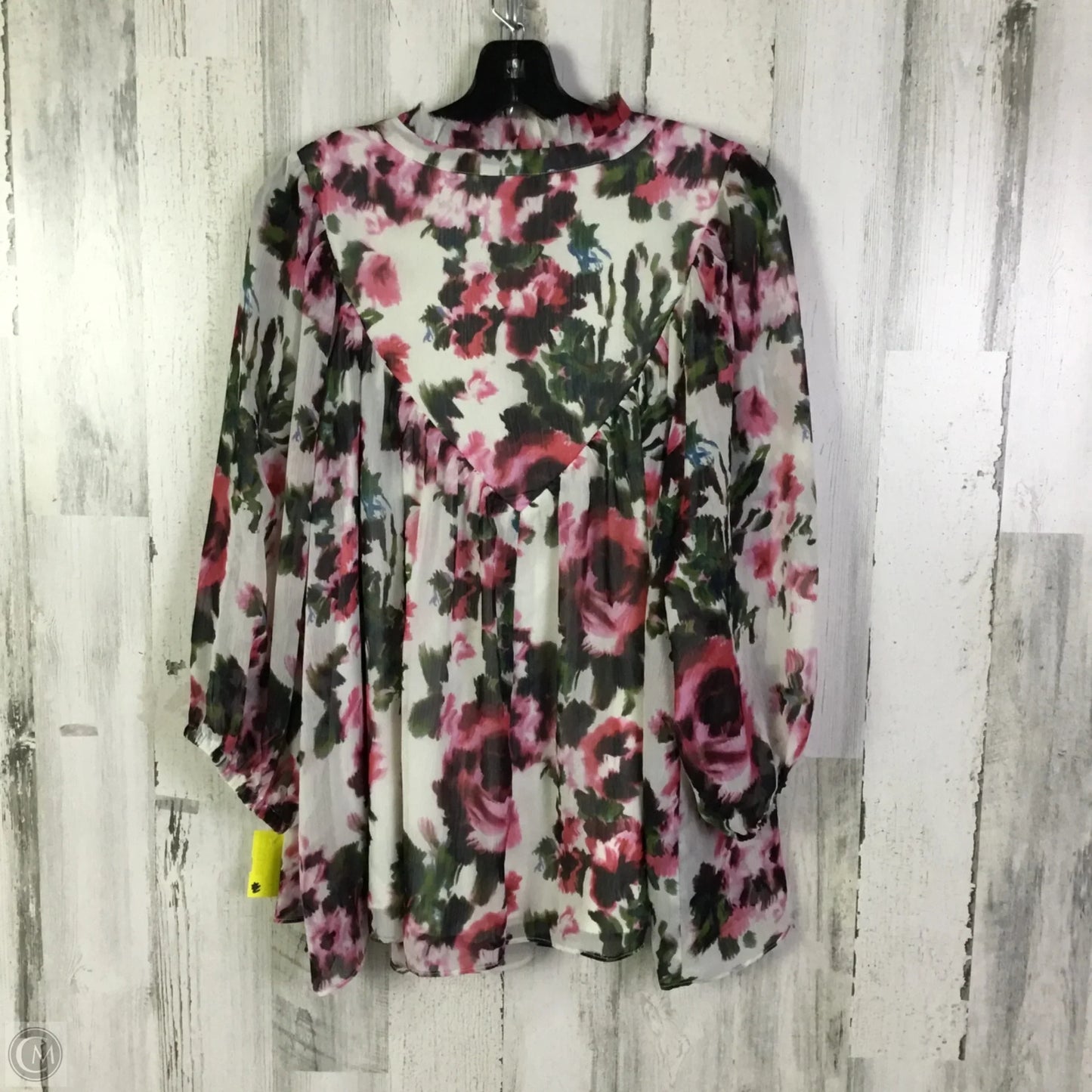 Blouse Long Sleeve By Rose And Olive In Floral Print, Size: 1x
